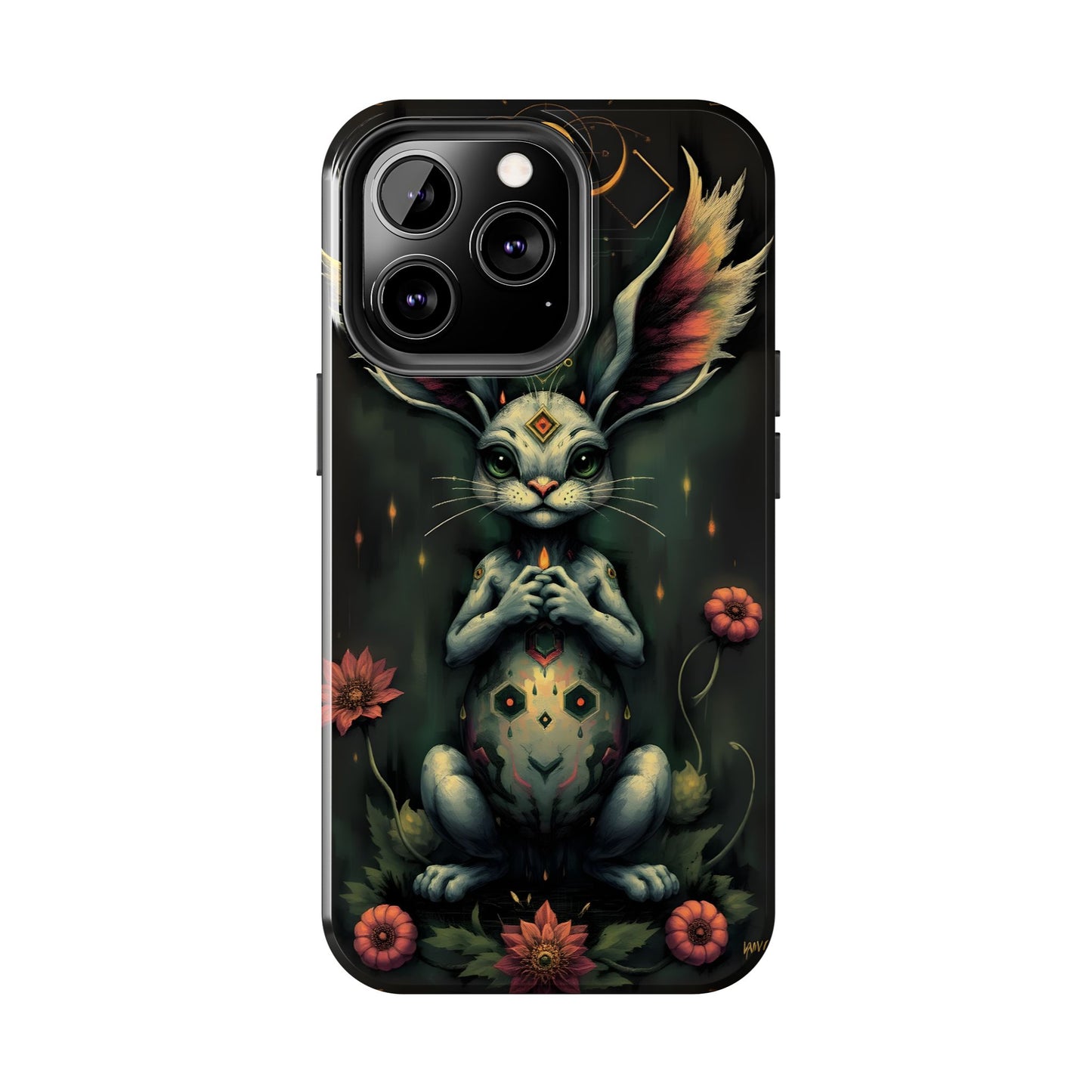 Artistic Rabbit Phone Cases - Unique and Durable Design of Mystical Bunny - for iPhone