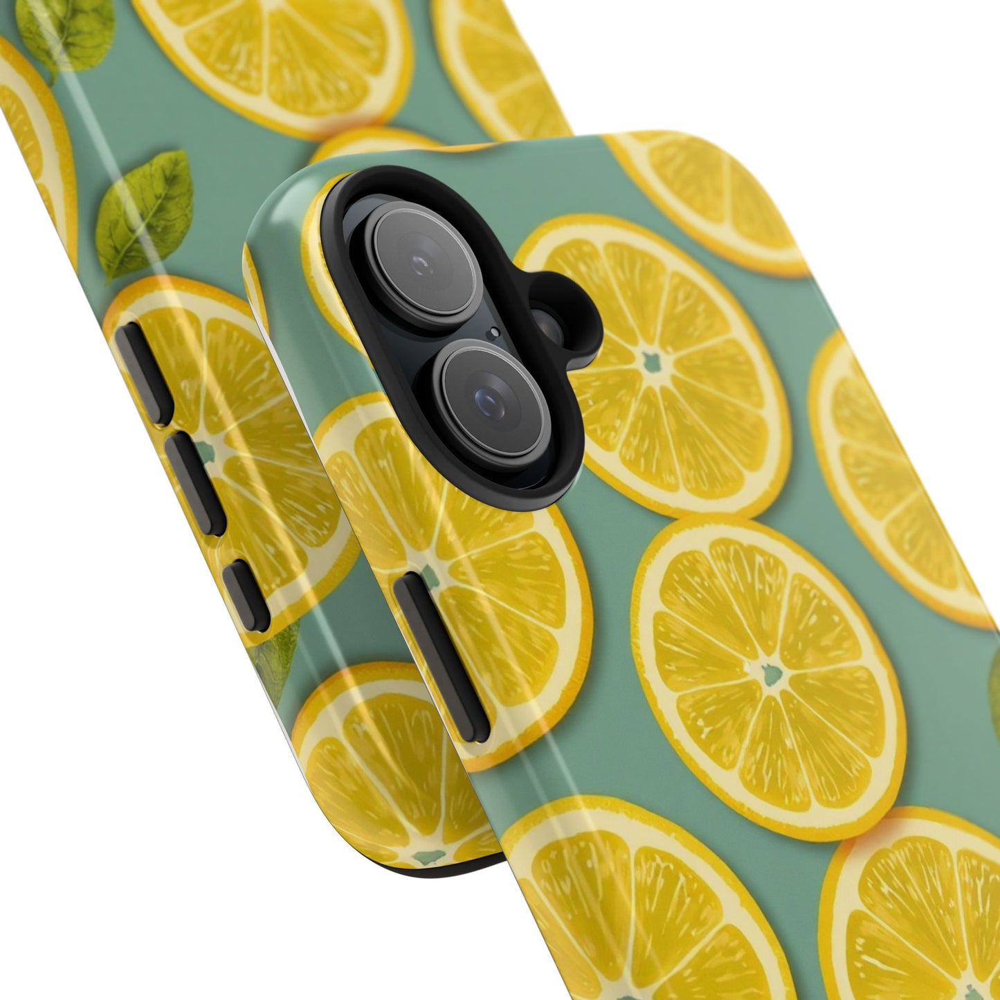 Tough Lemon Pattern Phone Case - Vibrant Citrus Design for Summer Vibes - for iPhone