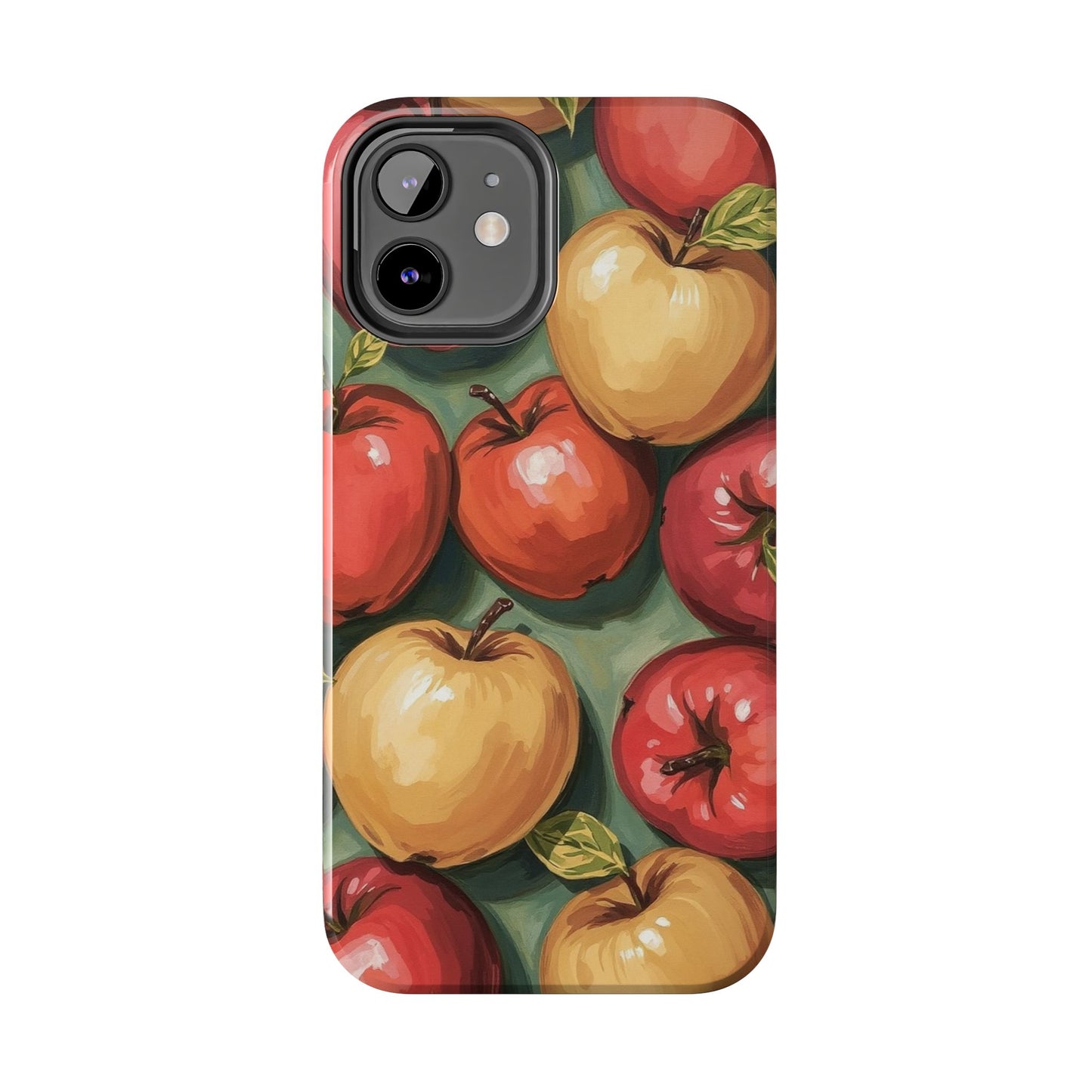 Colorful Painted Apples Art Tough Phone Case - Durable & Stylish Protection - for iPhone
