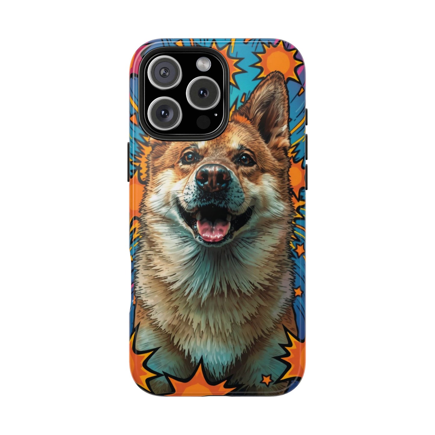 Vibrant Corgi Tough Phone Case - Fun Design for Pet Lovers