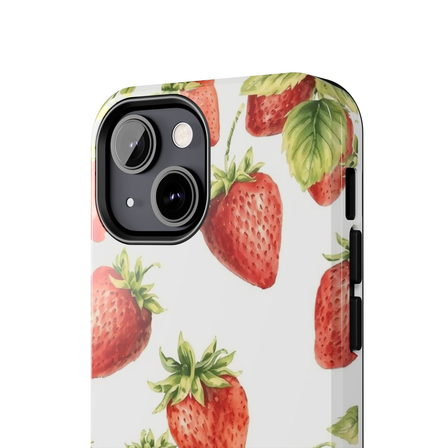 Strawberry Tough Phone Case - Durable Protection with a Fresh Design - for iPhone
