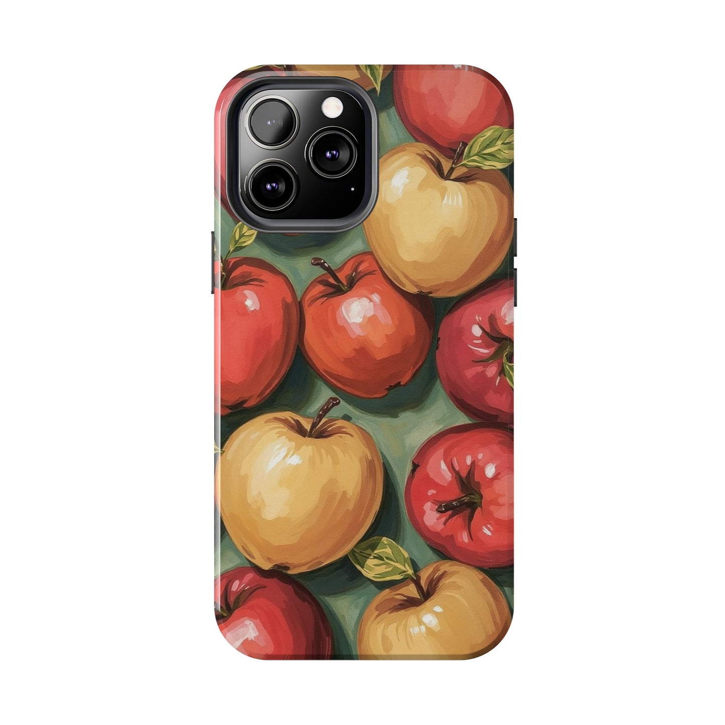 Colorful Painted Apples Art Tough Phone Case - Durable & Stylish Protection - for iPhone