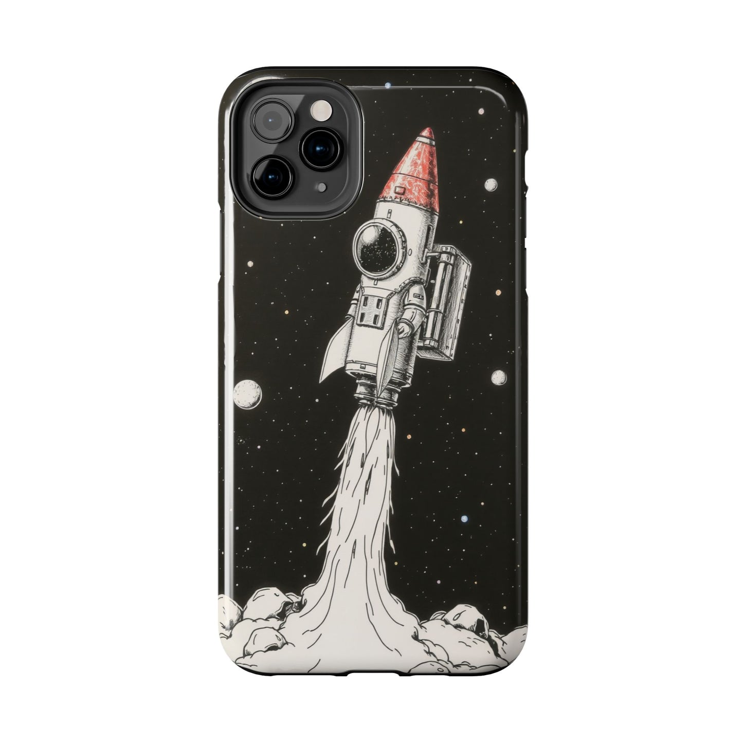 Cool Tough Phone Case for iPhone - Astro-Rocket Bond