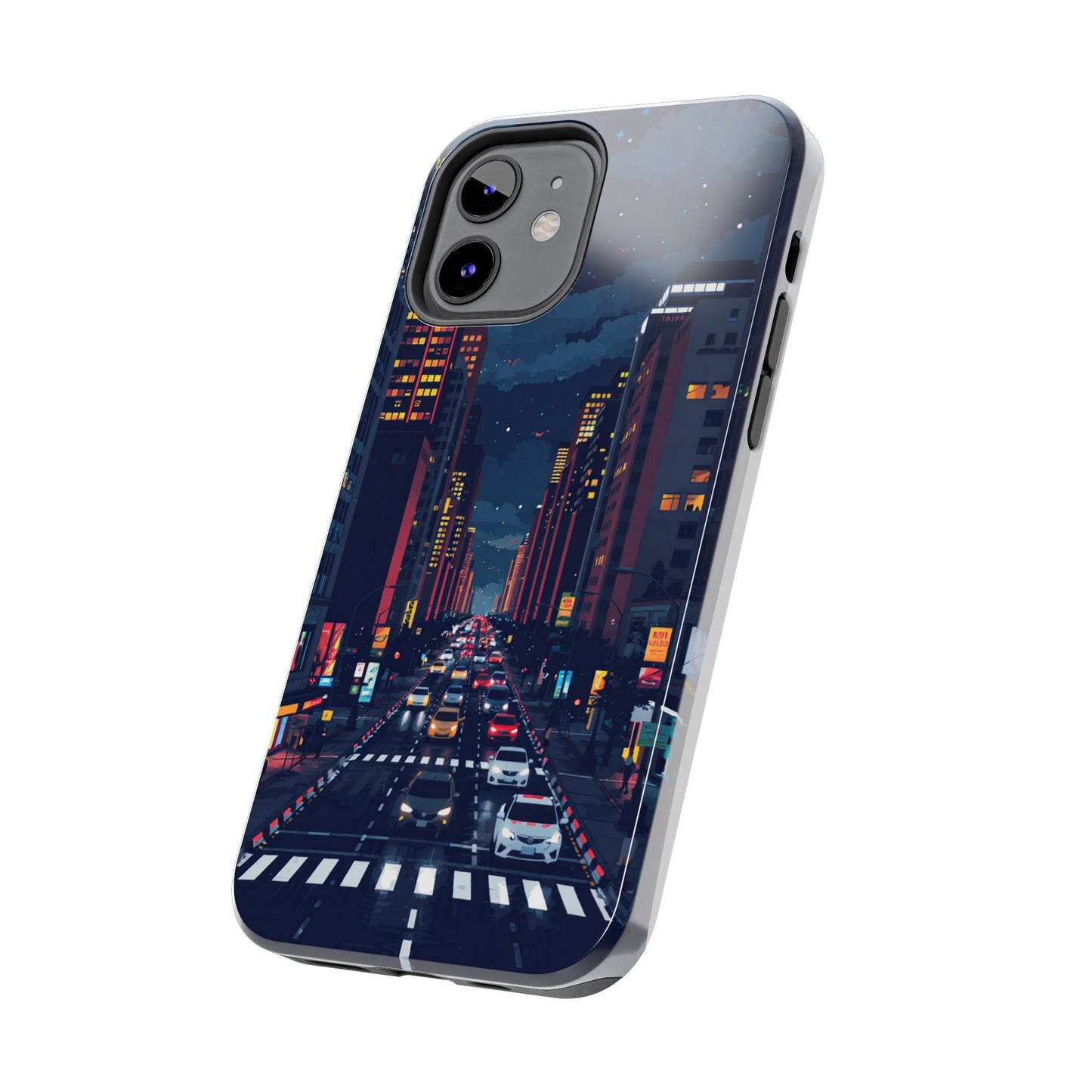 Urban Nightlife Tough Phone Case - Durable & Stylish Protection
