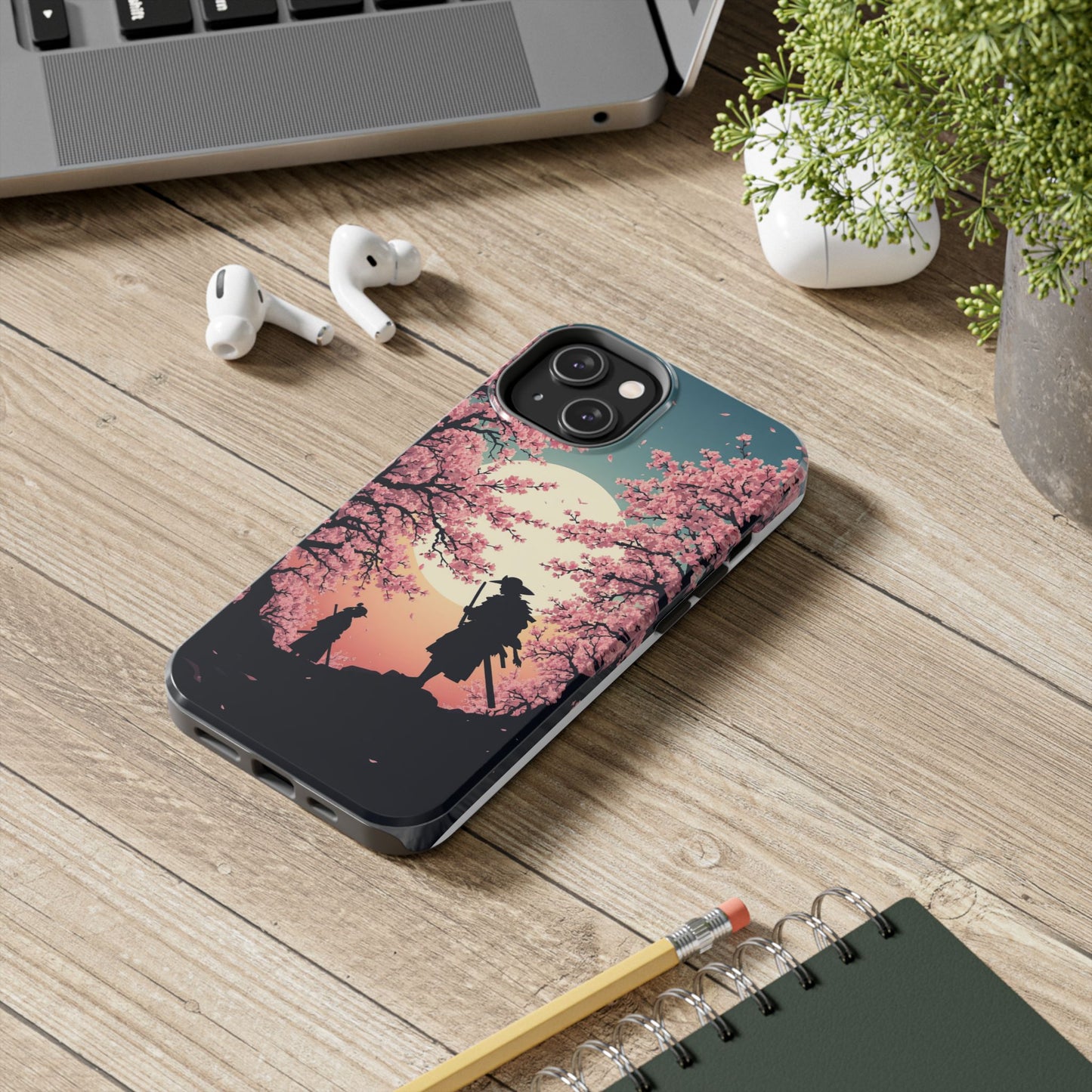 Cherry Blossom Samurai Tough Phone Case