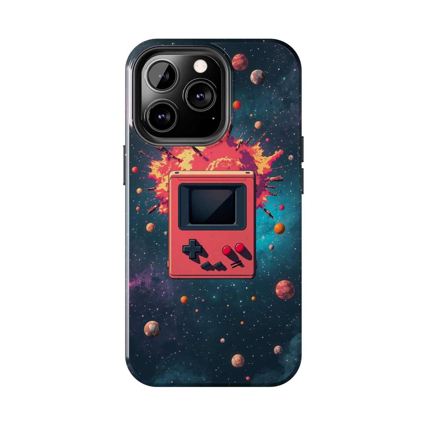 Retro Gaming Tough Phone Case - Space Adventure Design