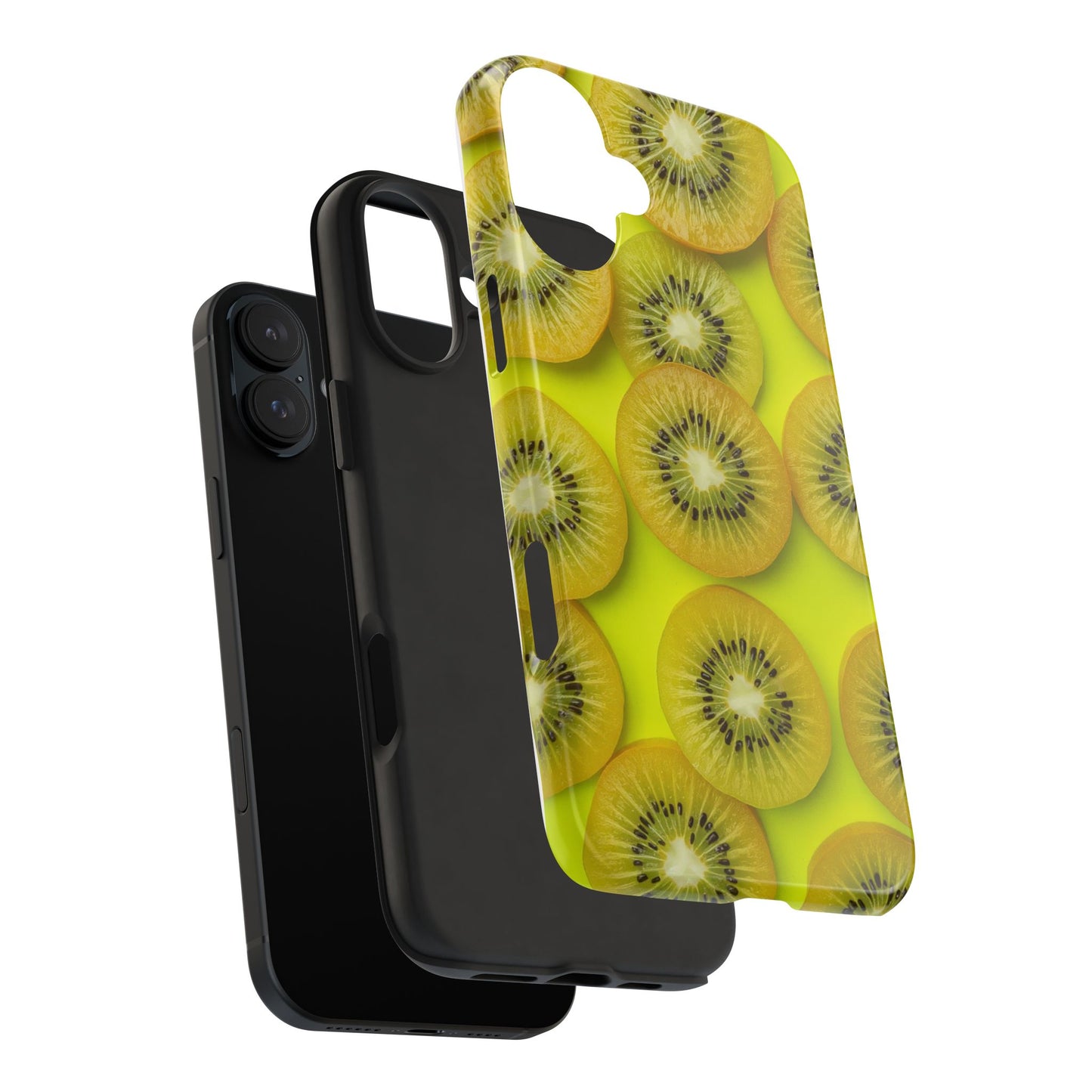 Vibrant Kiwi Tough Phone Case - Bright Yellow Design for Fruit Lovers