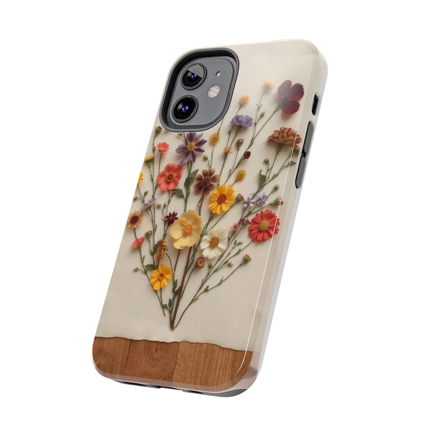 Floral Tough Phone Case - Durable Protection with Nature-Inspired Design