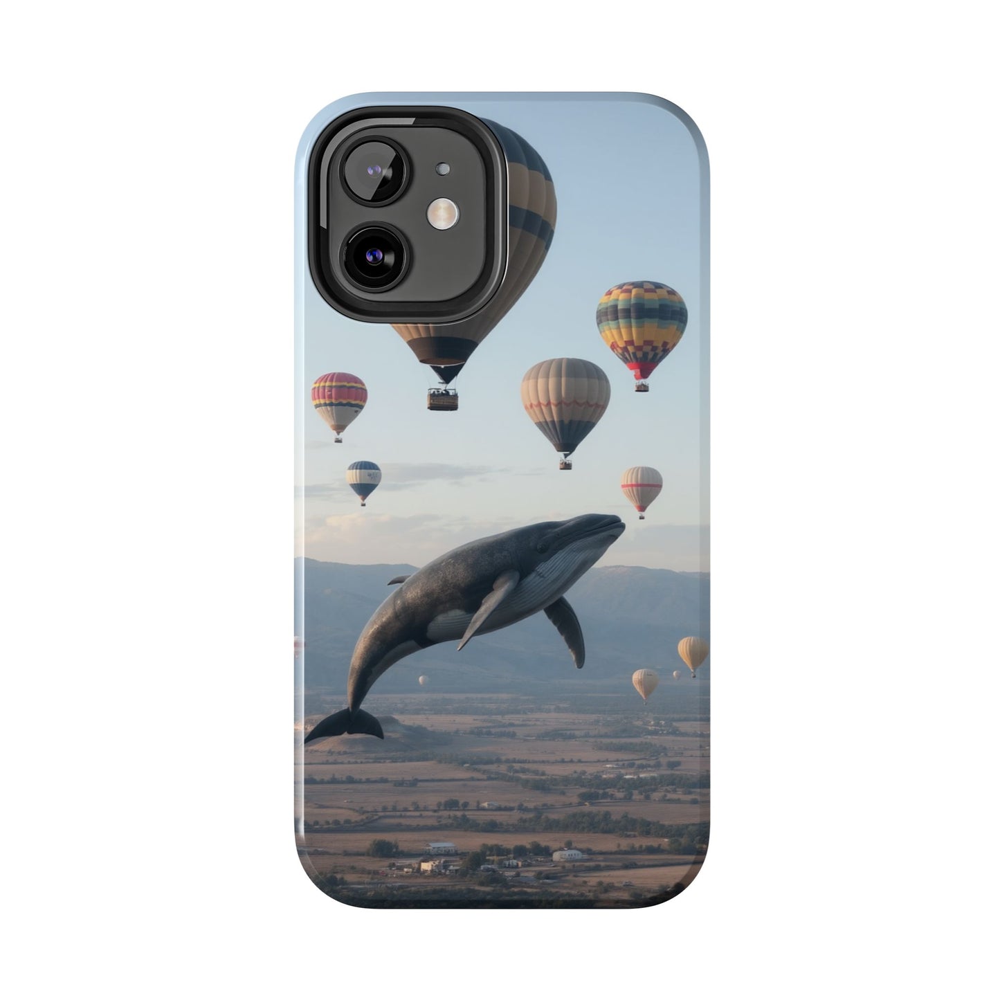Whale Hot Air Balloon Tough Phone Case - Adventure & Nature Lovers
