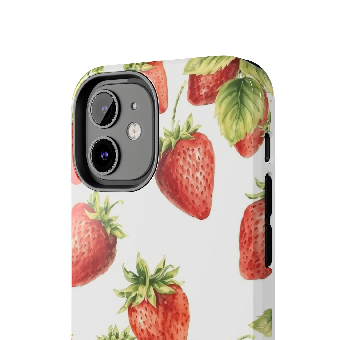 Strawberry Tough Phone Case - Durable Protection with a Fresh Design - for iPhone