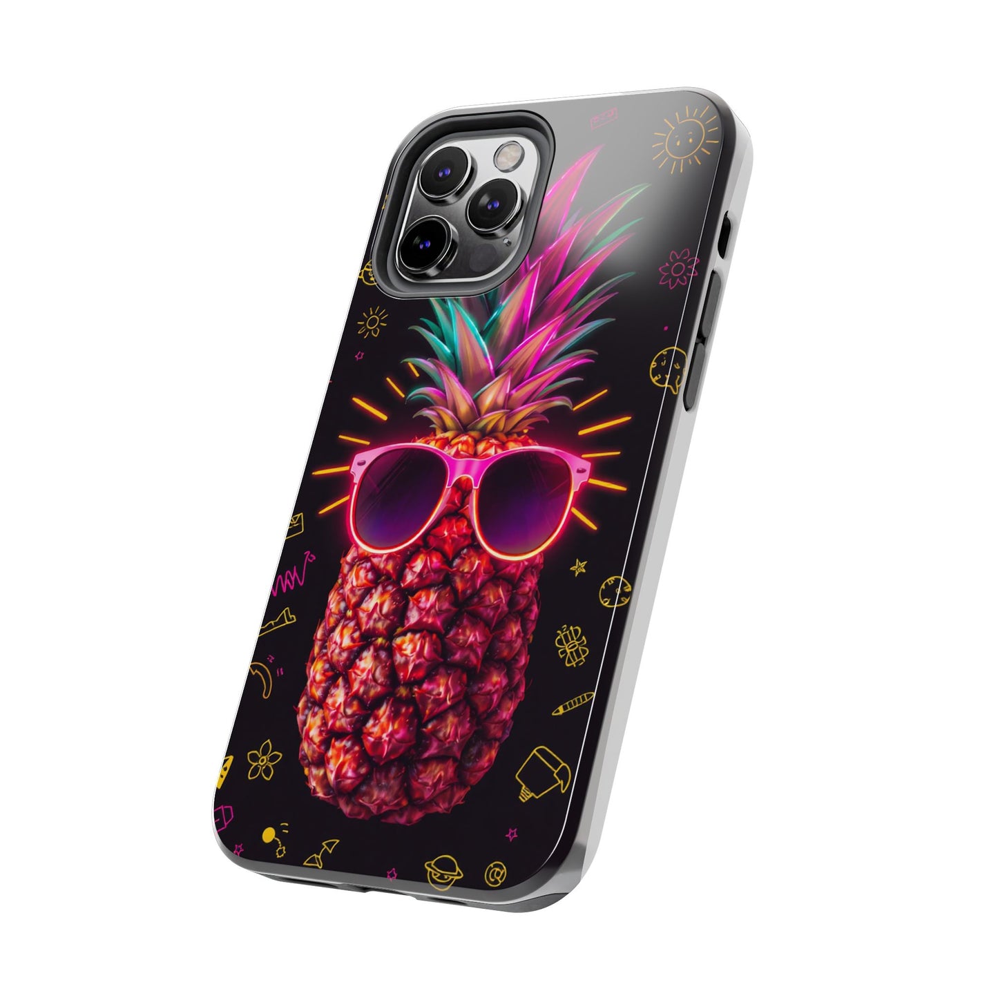 Tough Pineapple Phone Case - Cool, Vibrant Design Perfect for Summer Vibes