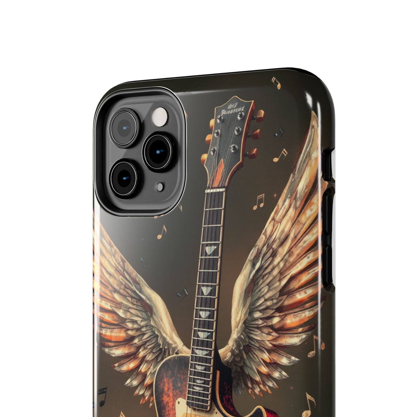 Inspirational Guitar Wing Phone Case - Tough Protection for Music Lovers