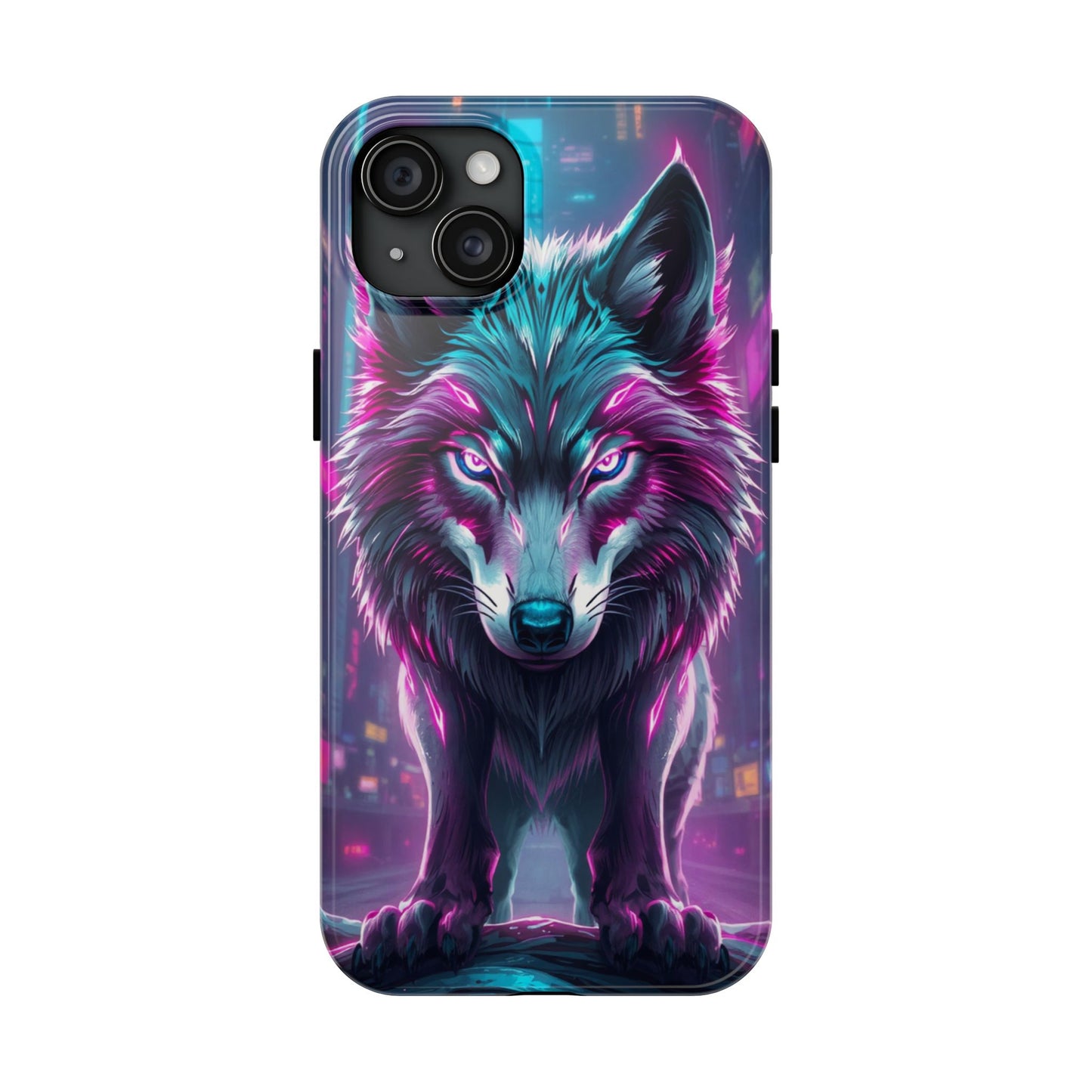 Fierce Wolf Phone Case - Tough & Vibrant Design for Animal Lovers