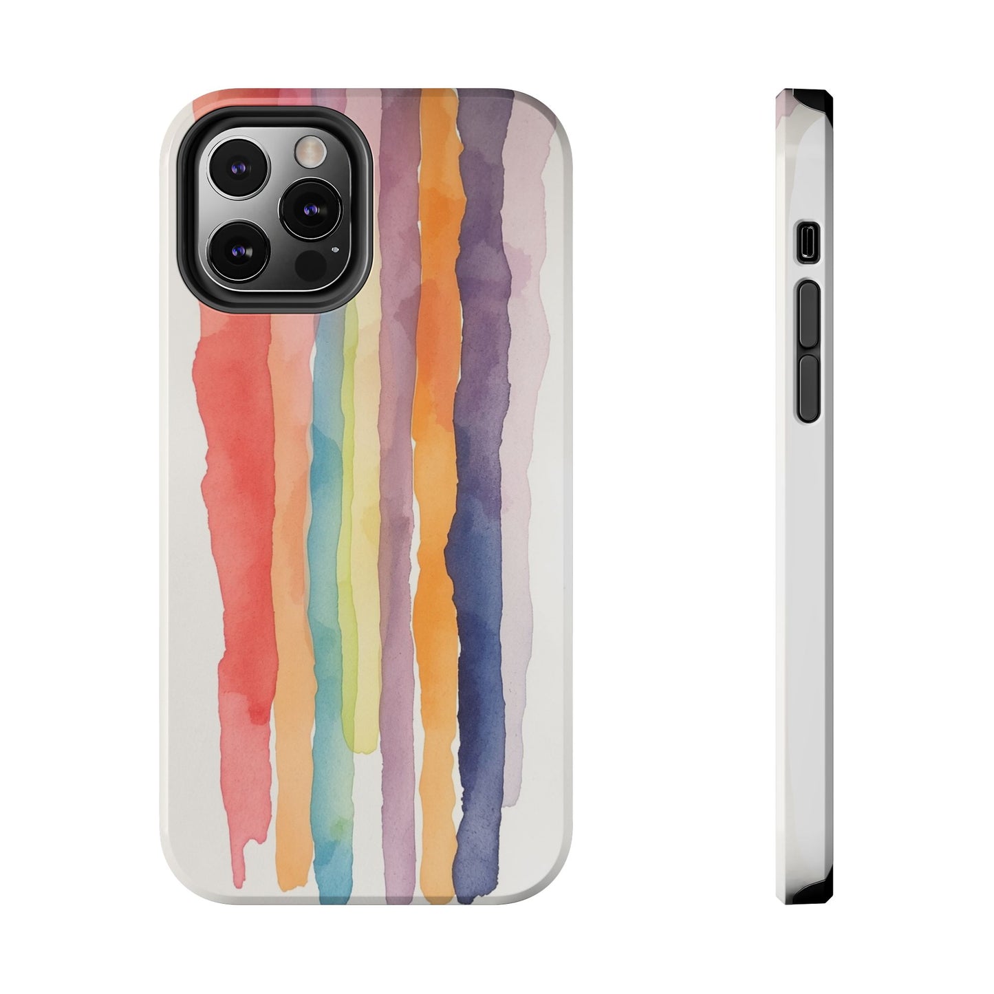 Colorful Watercolor Tough Phone Case - Stylish and Durable Cover for Creative Souls