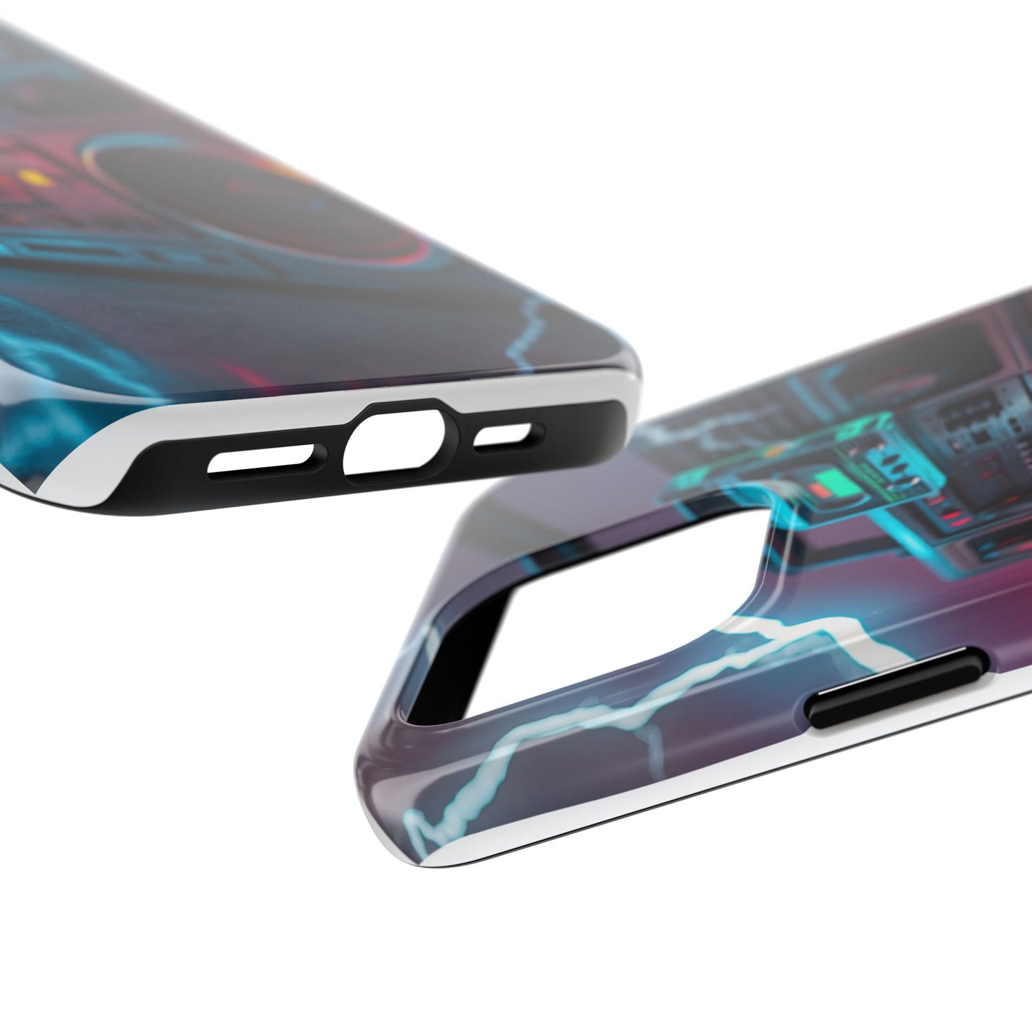 Retro Boombox Tough Phone Case – Vibrant Protection for Music Lovers