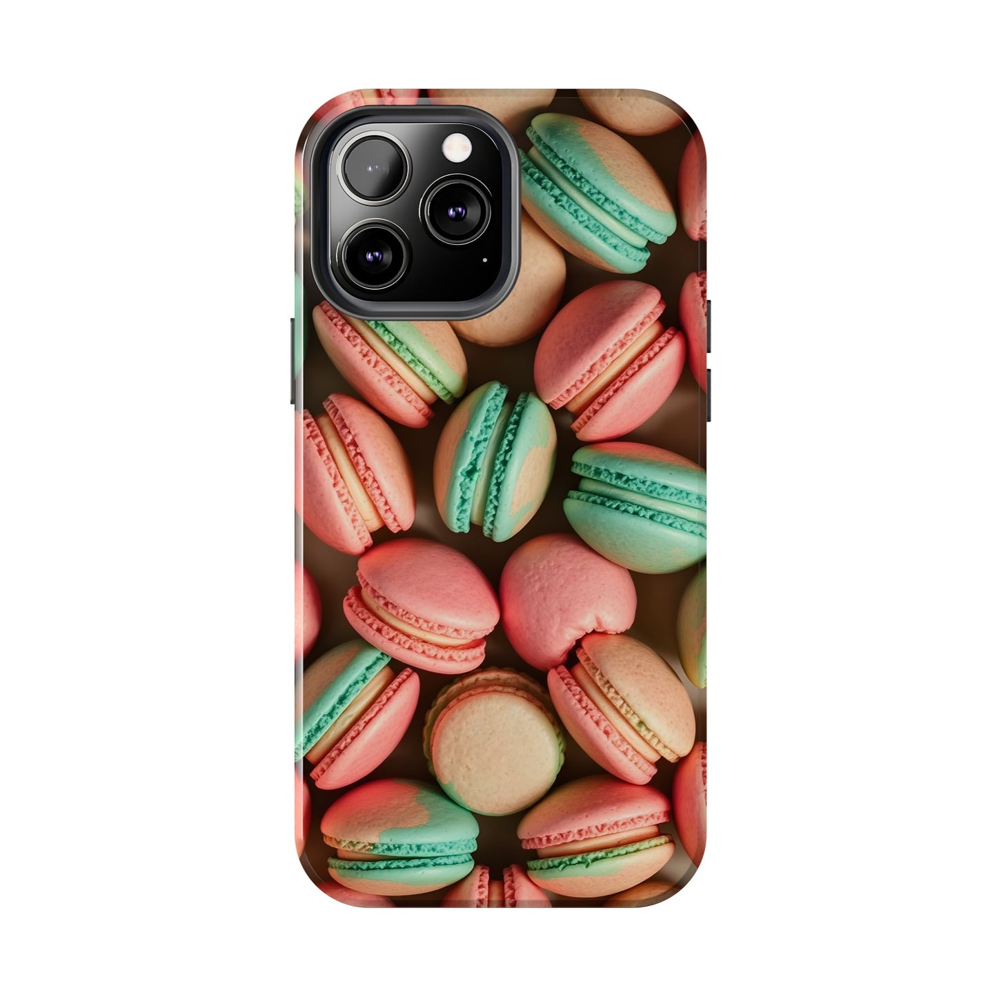 Colorful Tasty Macarons Tough Phone Case - Durable Protection with Sweet Aesthetic - for iPhone