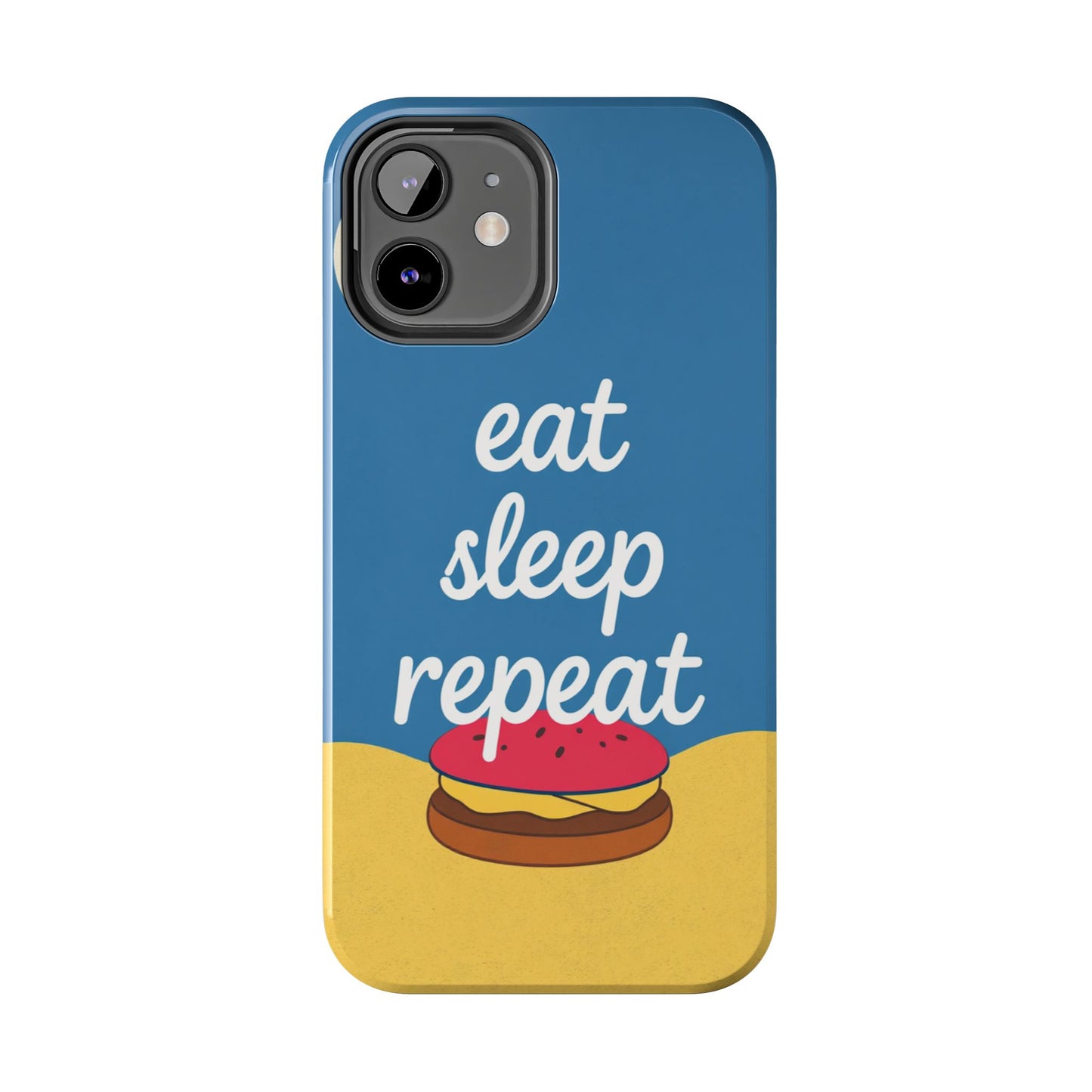 Eat, Sleep, Repeat Phone Case – Fun & Durable Tough Phone Cases for Food Lovers