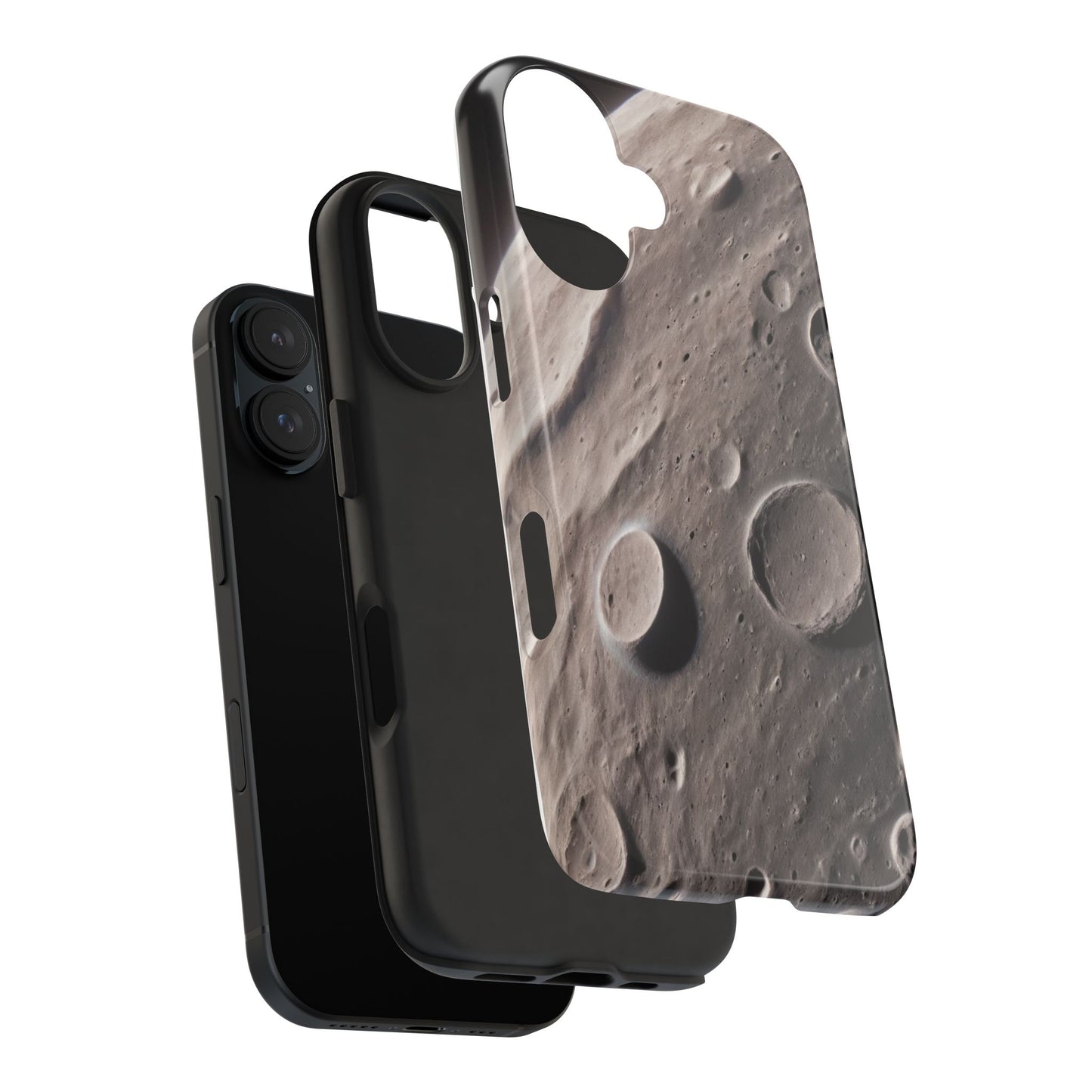 Celestial Moon Surface Tough Phone Case | Durable Space-Themed Design - for iPhone