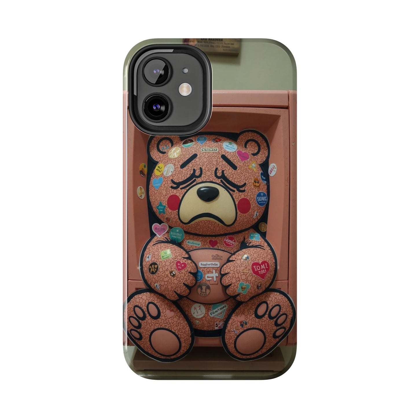 Cute Bear Tough Phone Case - Durable Protection with Fun Design