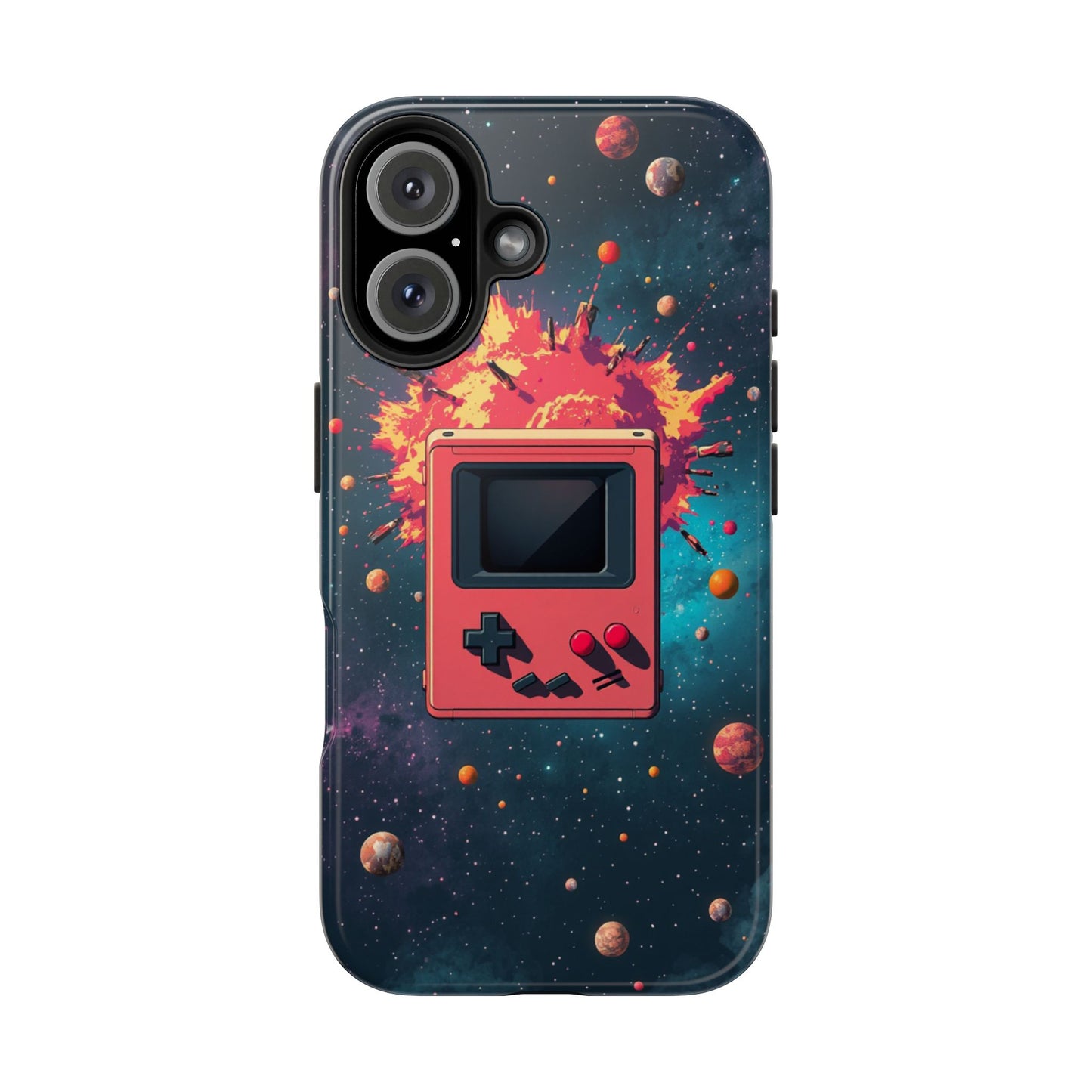 Retro Gaming Tough Phone Case - Space Adventure Design