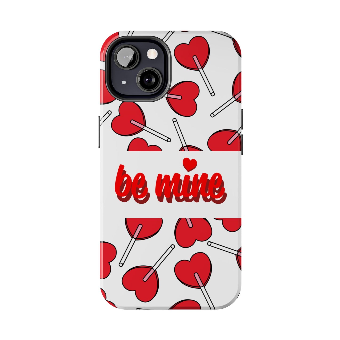 Be Mine Heart Pattern Tough Phone Case - Love Gift - for iPhone