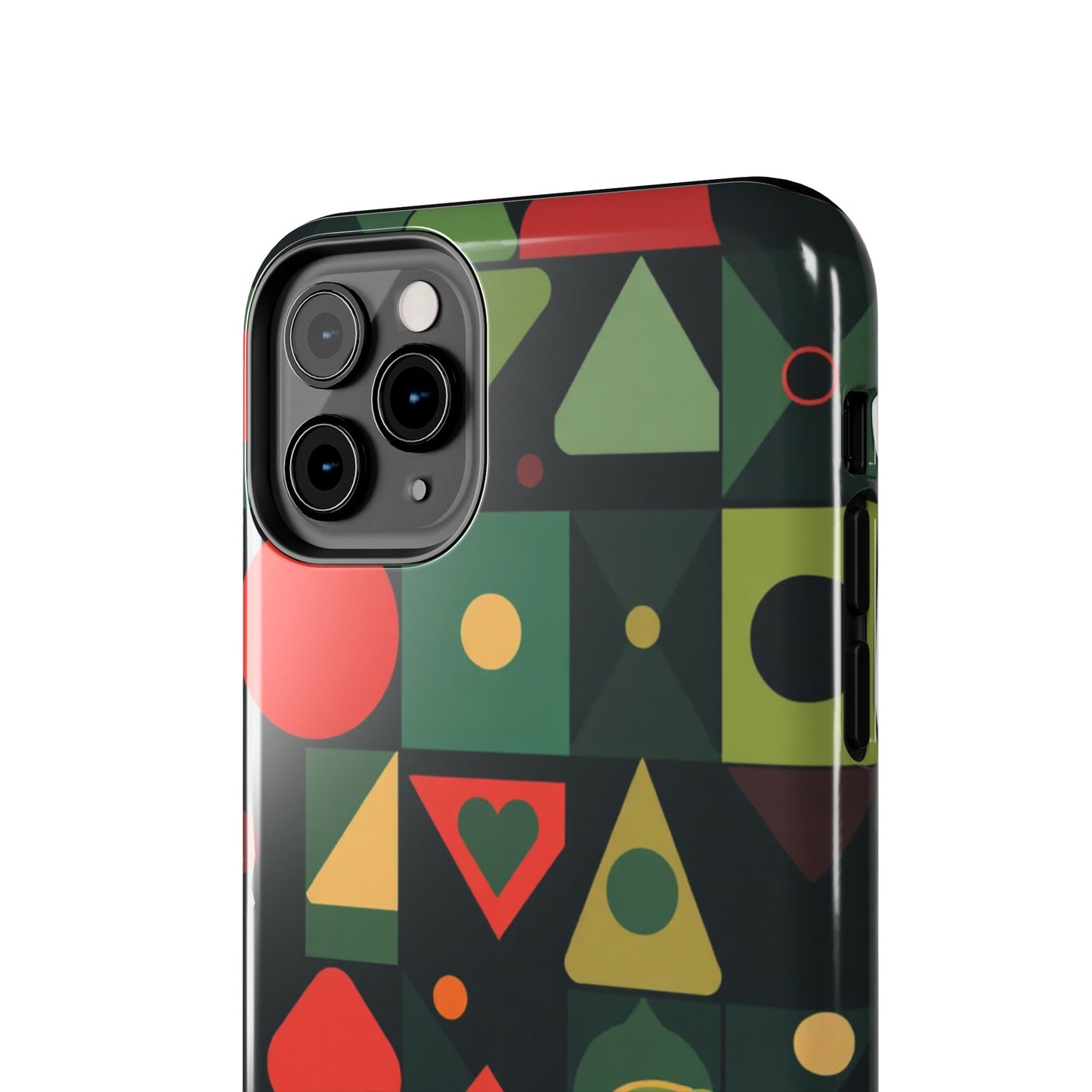 Vibrant Geometric Tough Phone Cases – Stylish Protection for Trendsetters - for iPhone