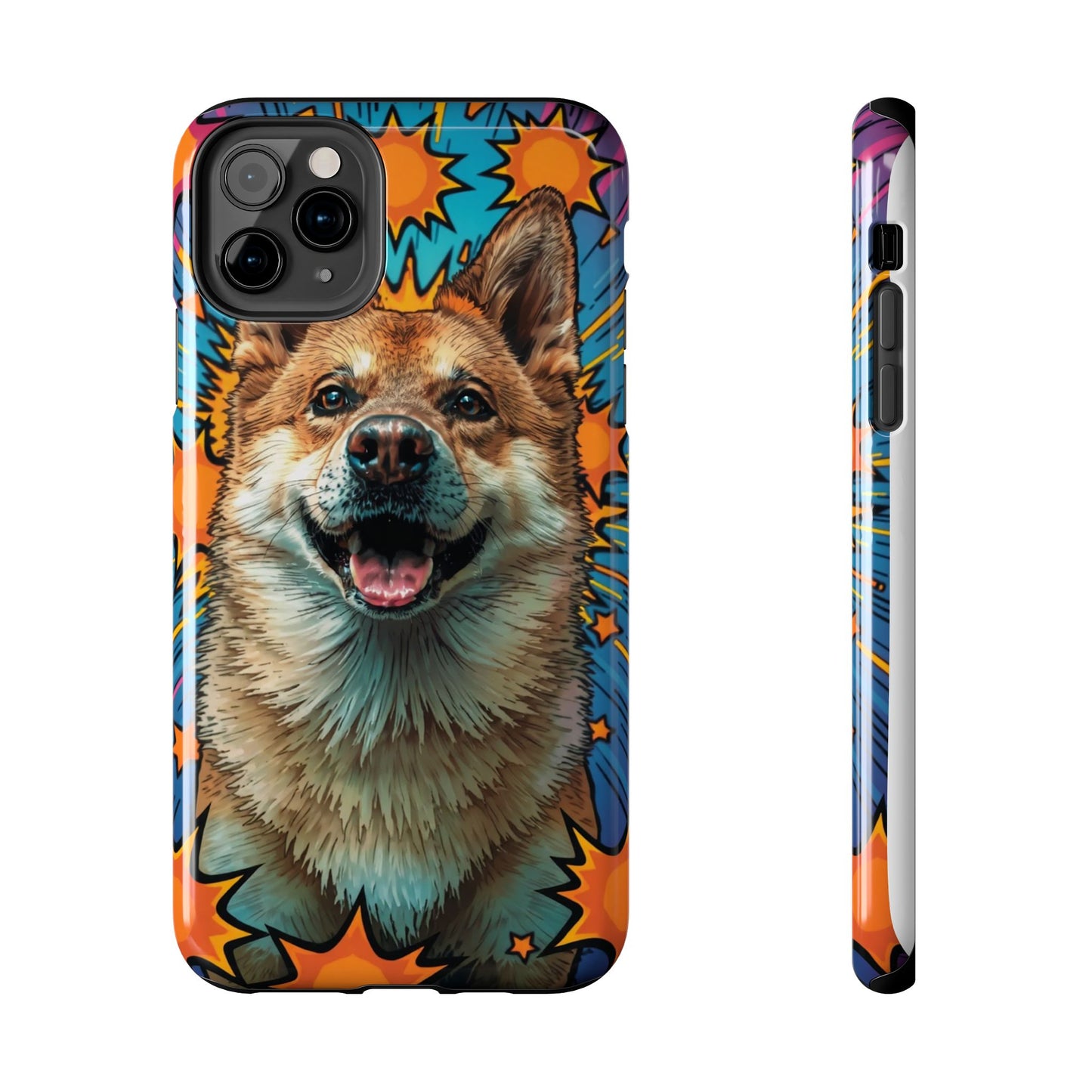 Vibrant Corgi Tough Phone Case - Fun Design for Pet Lovers