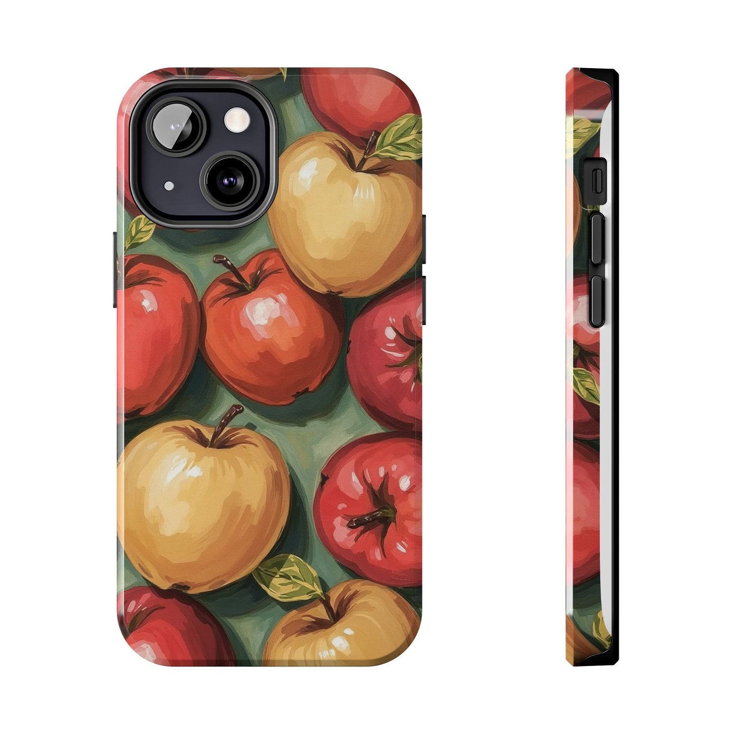 Colorful Painted Apples Art Tough Phone Case - Durable & Stylish Protection - for iPhone