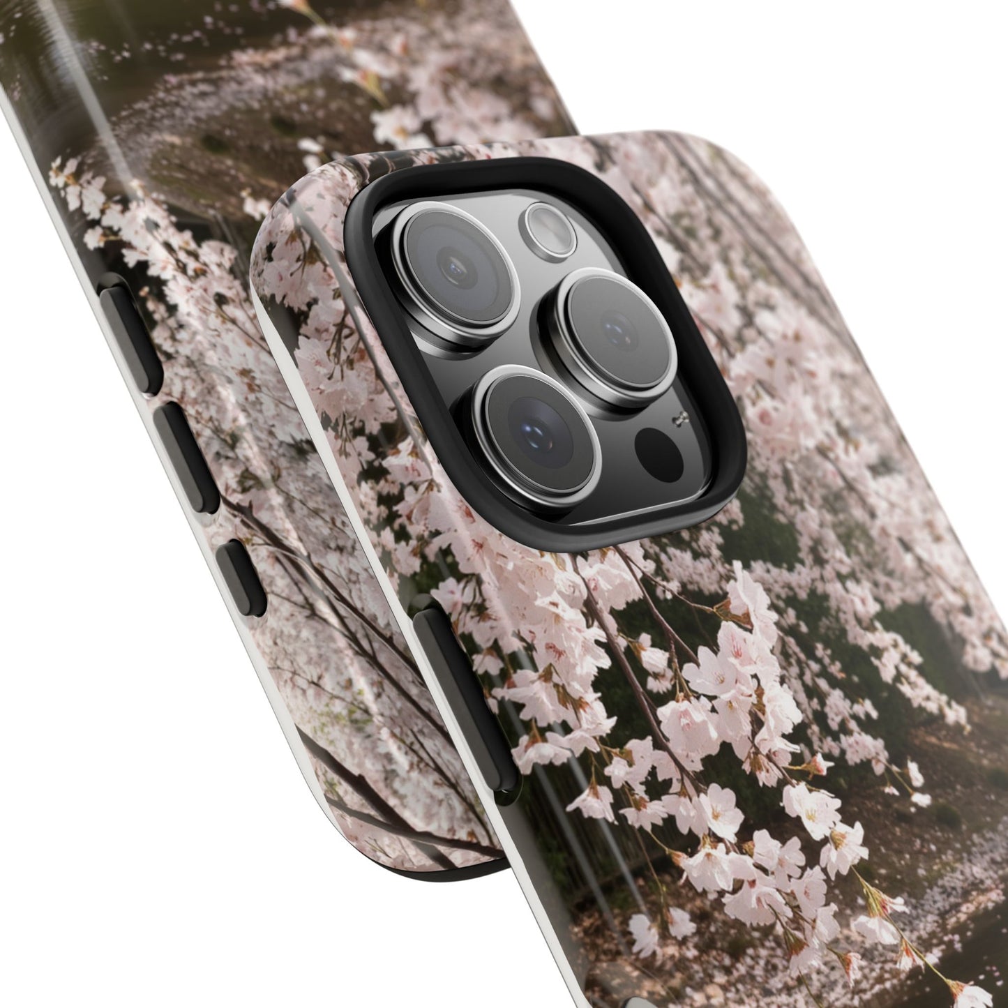 Cherry Blossom Tough Phone Cases - Durable Protection with Floral Serenity