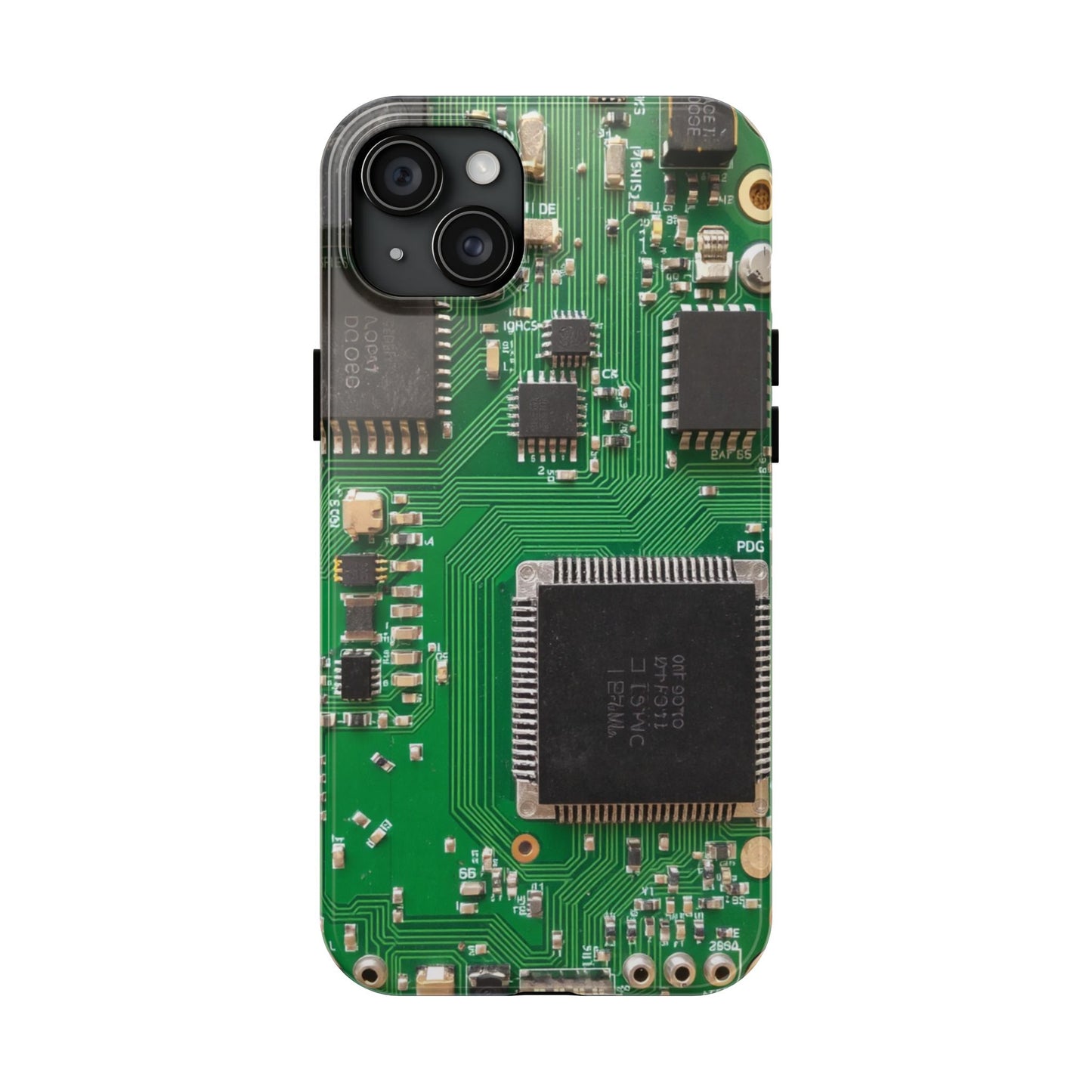 Circuit Board Tough Phone Case - Durable Tech Design