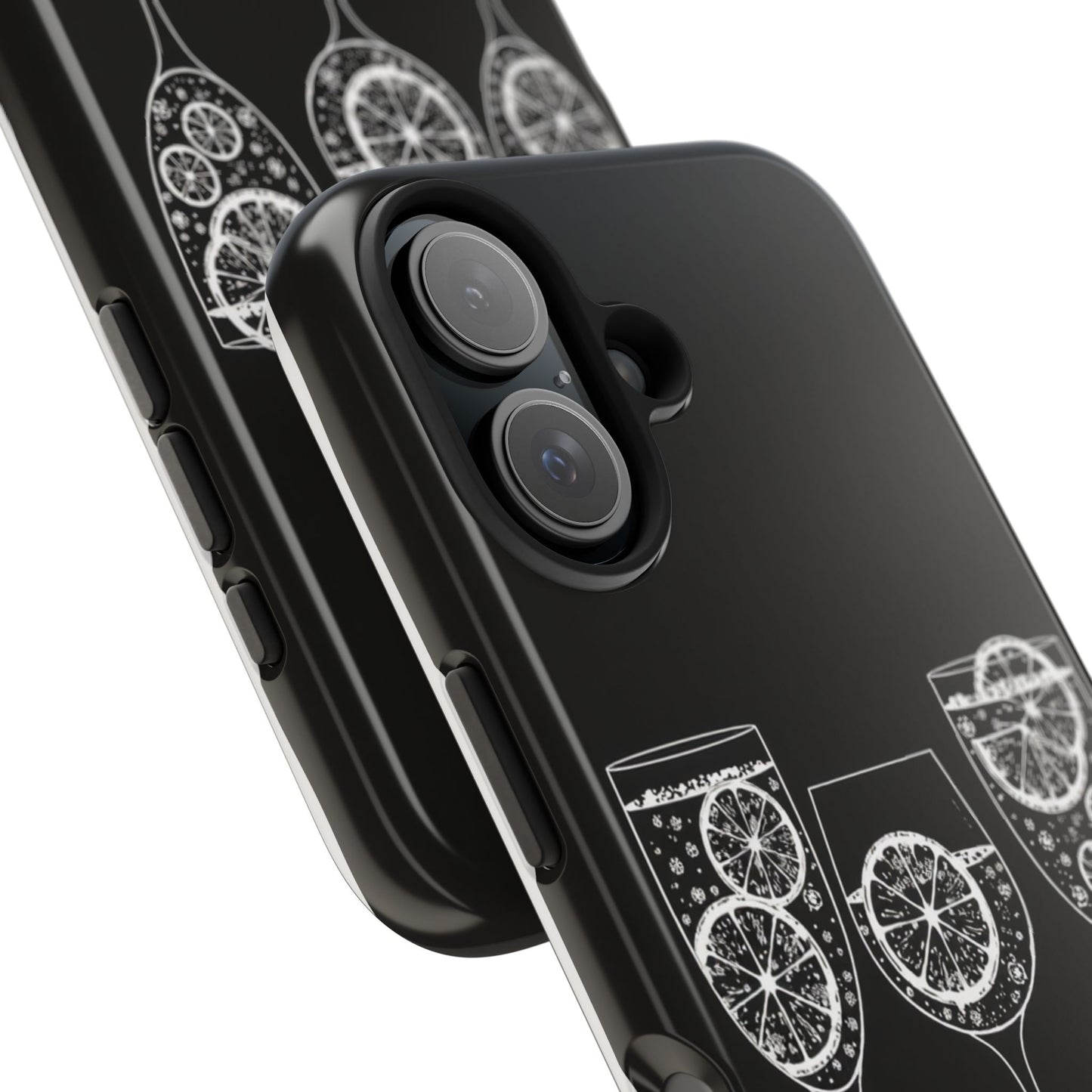 Stylish Tough Phone Cases with Citrus Glass Design, Protective Cases for Parties, Summer Events, and Everyday Use