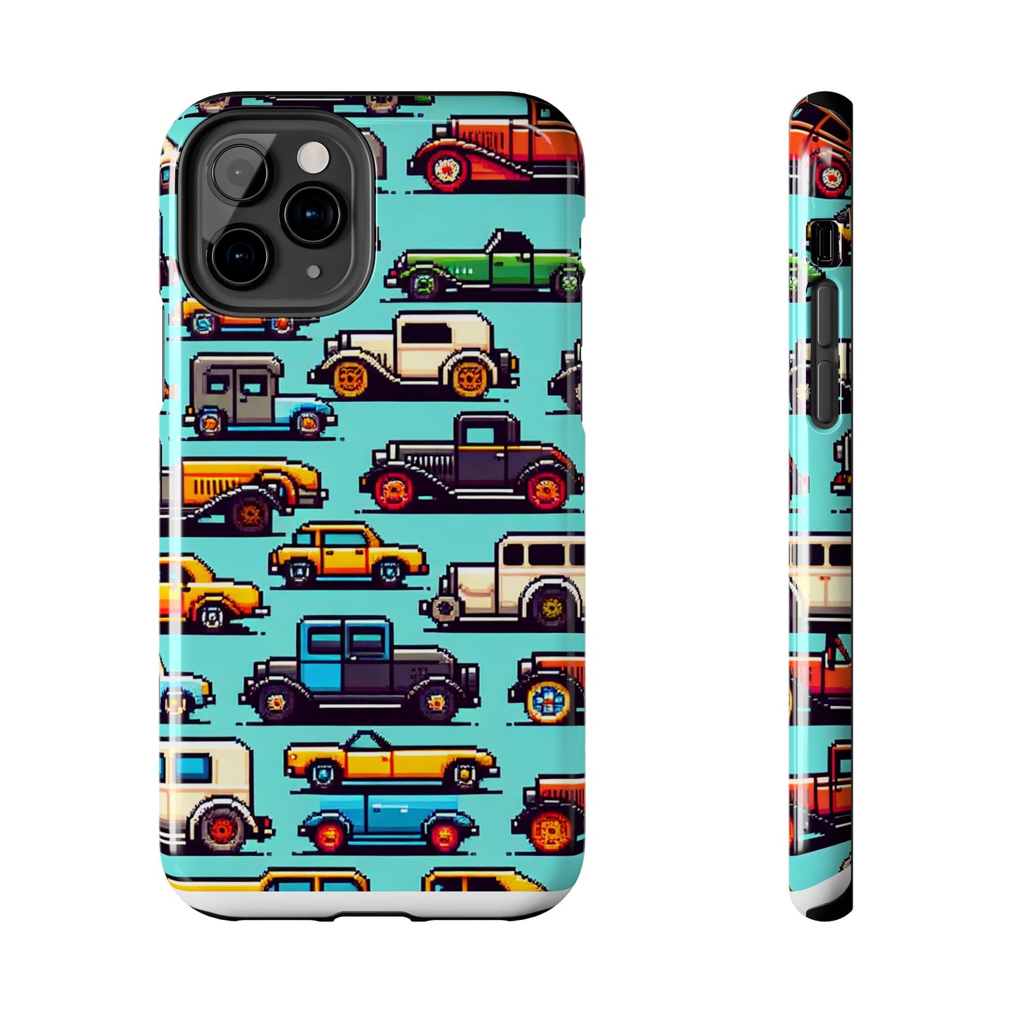 Retro Car Pixel Art Tough Phone Case - Durable & Stylish Protection - for iPhone