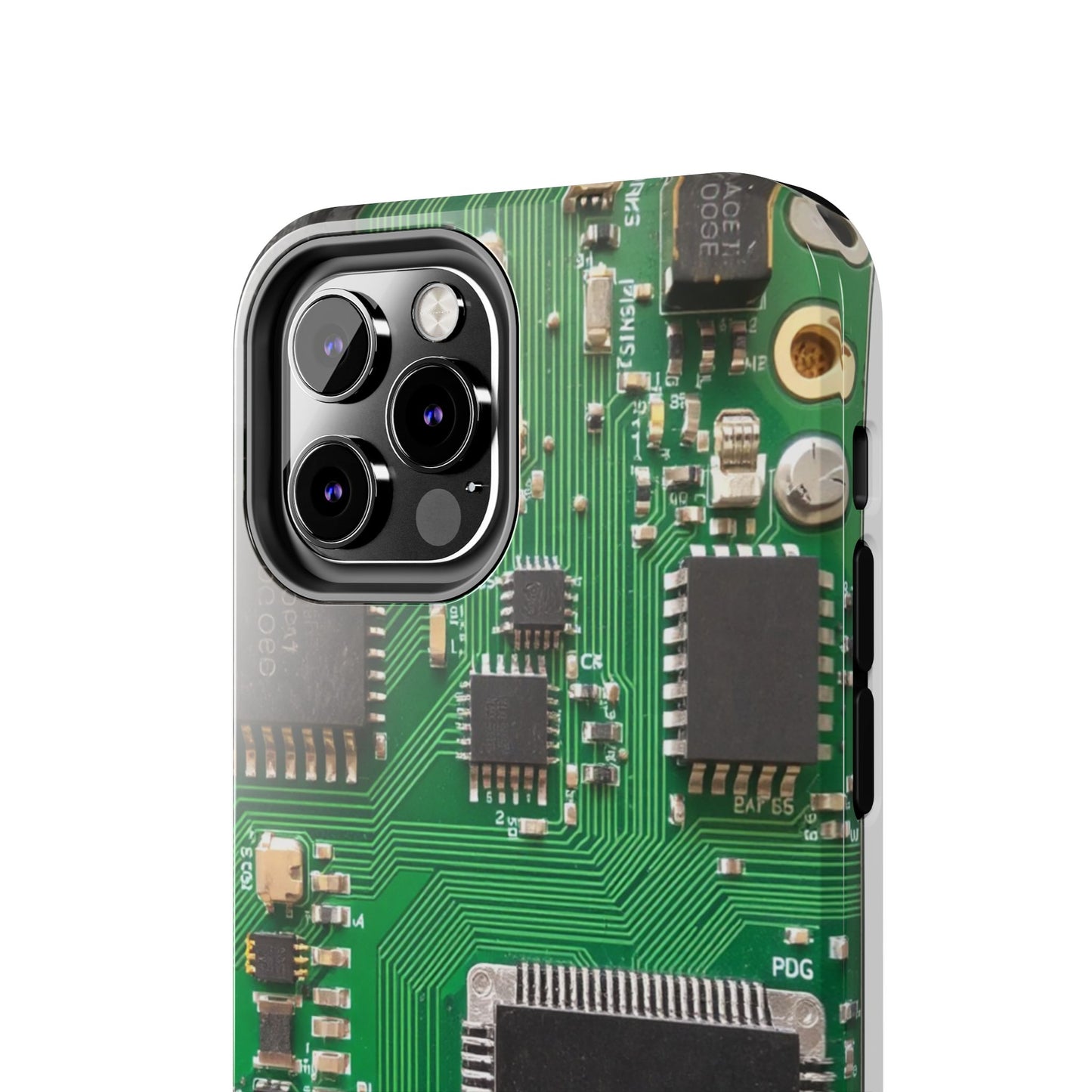 Circuit Board Tough Phone Case - Durable Tech Design