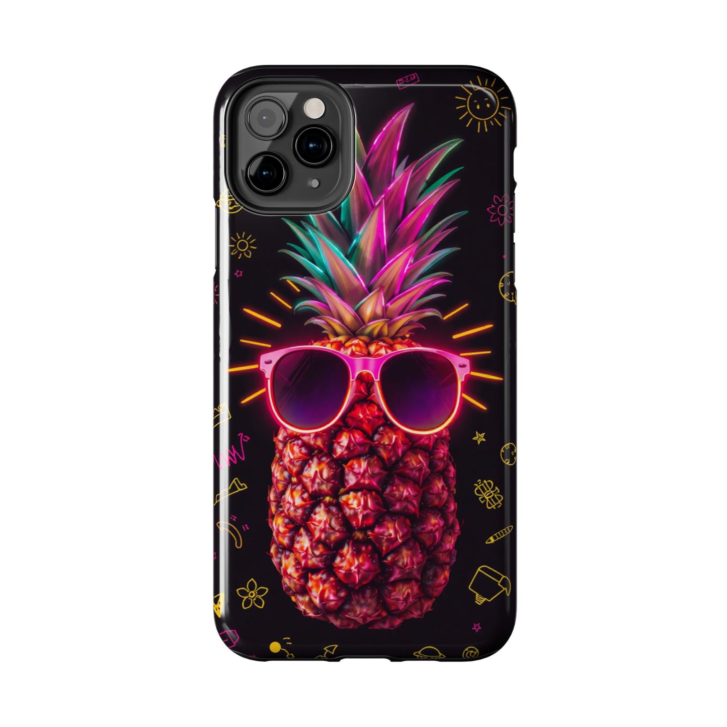 Tough Pineapple Phone Case - Cool, Vibrant Design Perfect for Summer Vibes