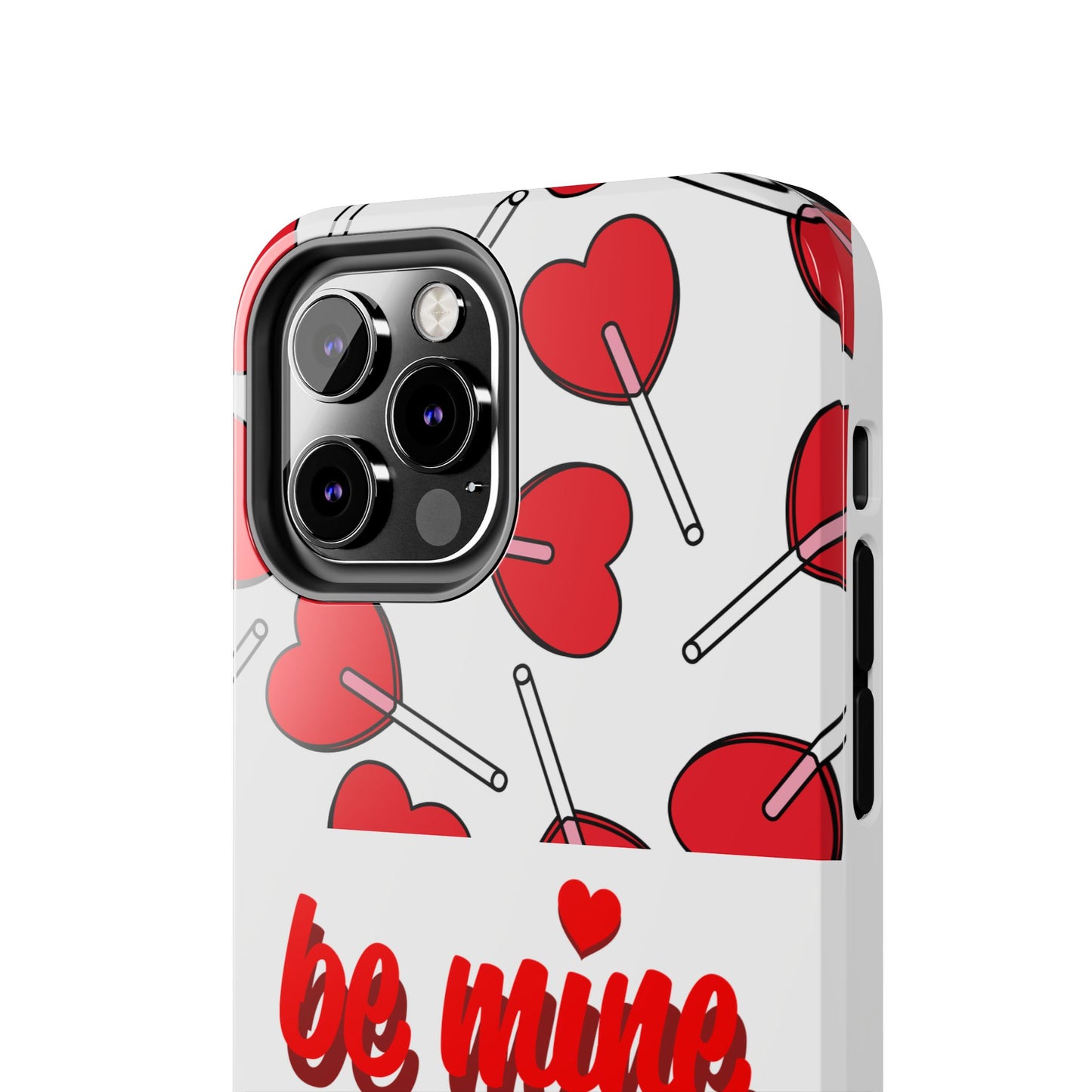 Be Mine Heart Pattern Tough Phone Case - Love Gift - for iPhone
