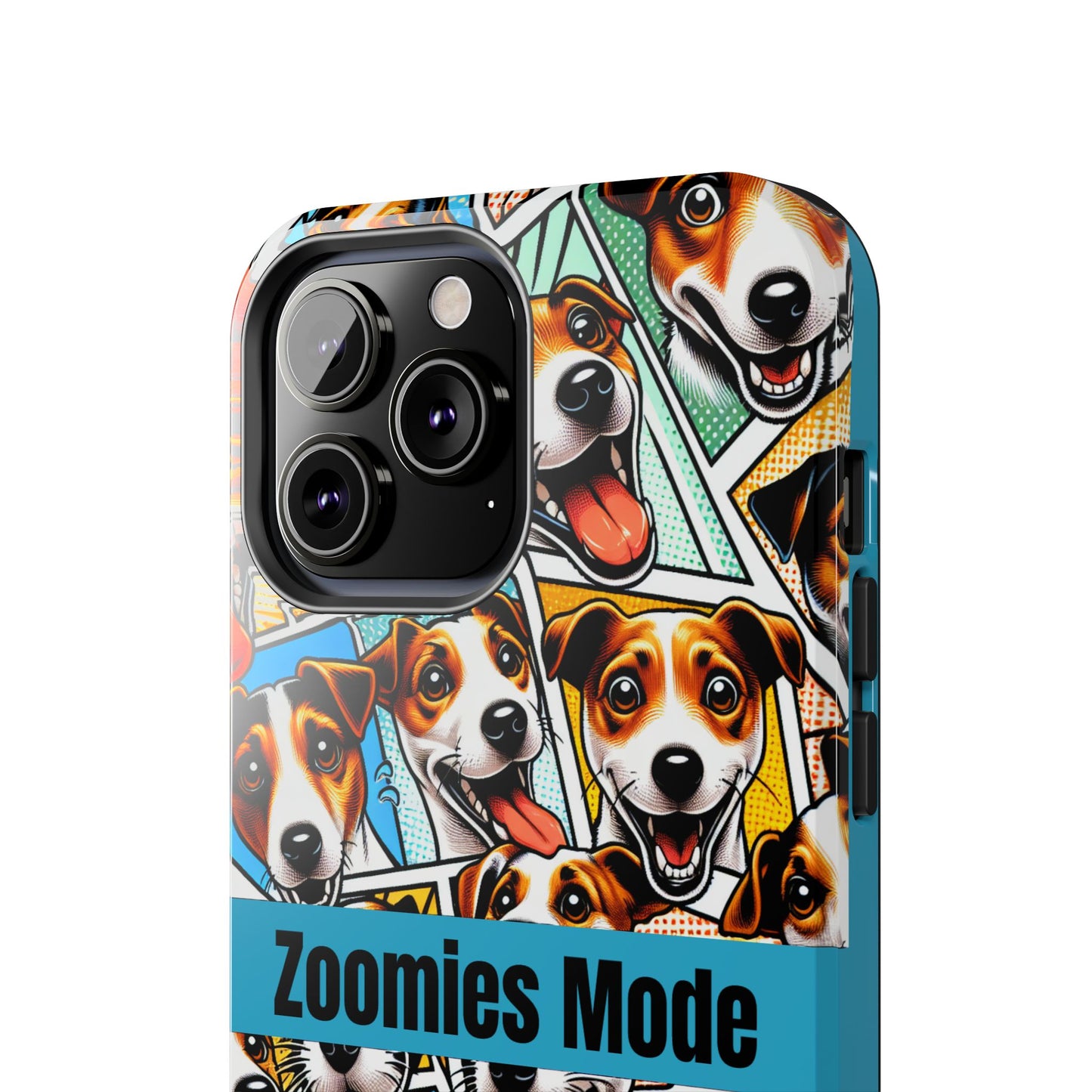 Zoomies Mode Jack Russell Tough Phone Case - Fun Dog Design Case for iPhone
