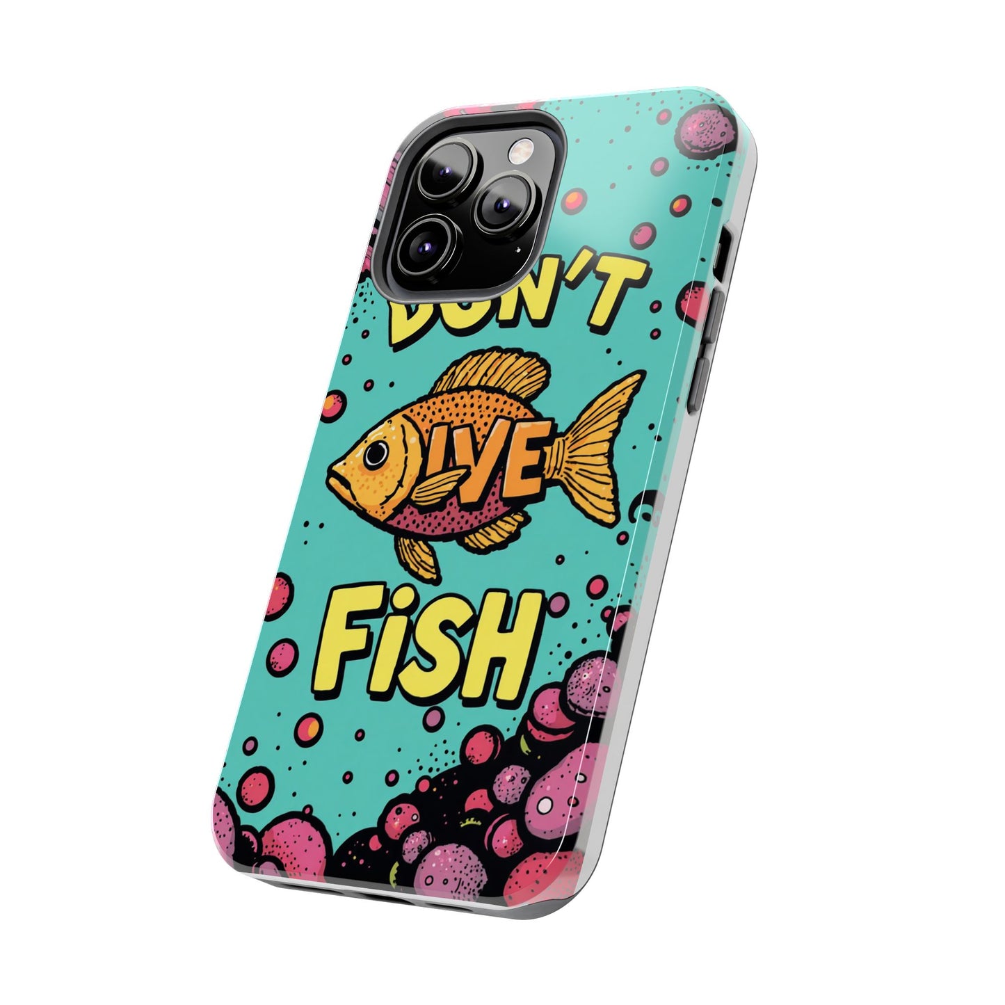 Catchy Fish-Themed Tough Phone Cases, Unique Gift for Fish Lovers, Durable Protection for Phones, Fun Aquatic Design, Ideal for Holidays
