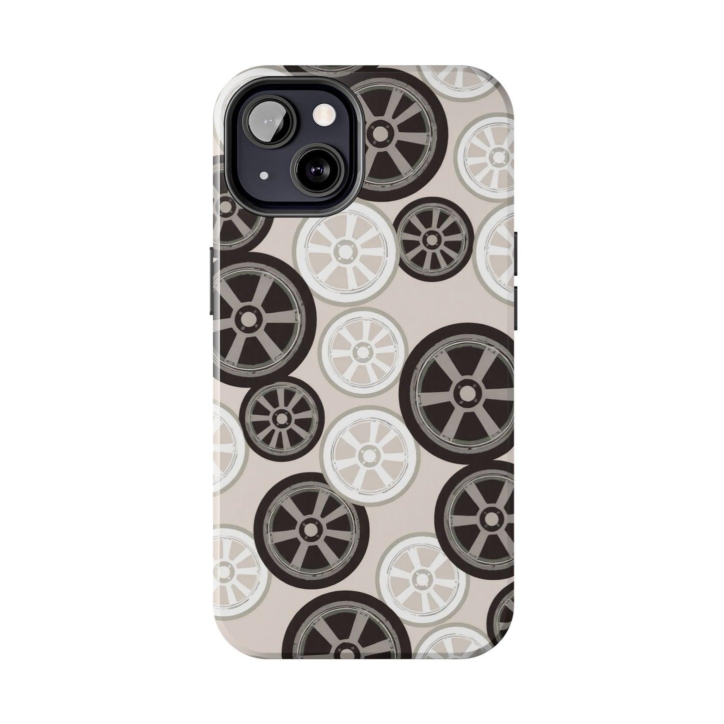 Racing Wheel Design Tough Phone Case – Durable Protection for Automotive Enthusiasts