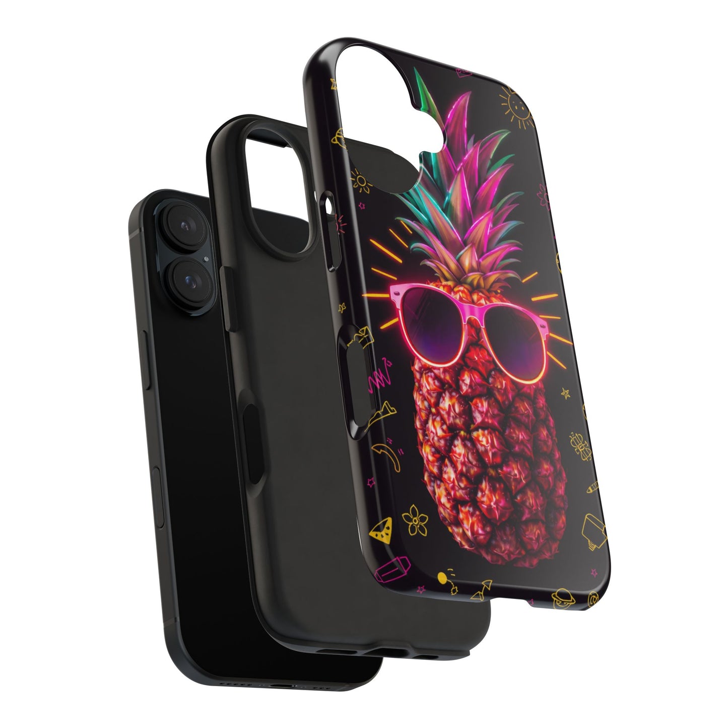 Tough Pineapple Phone Case - Cool, Vibrant Design Perfect for Summer Vibes