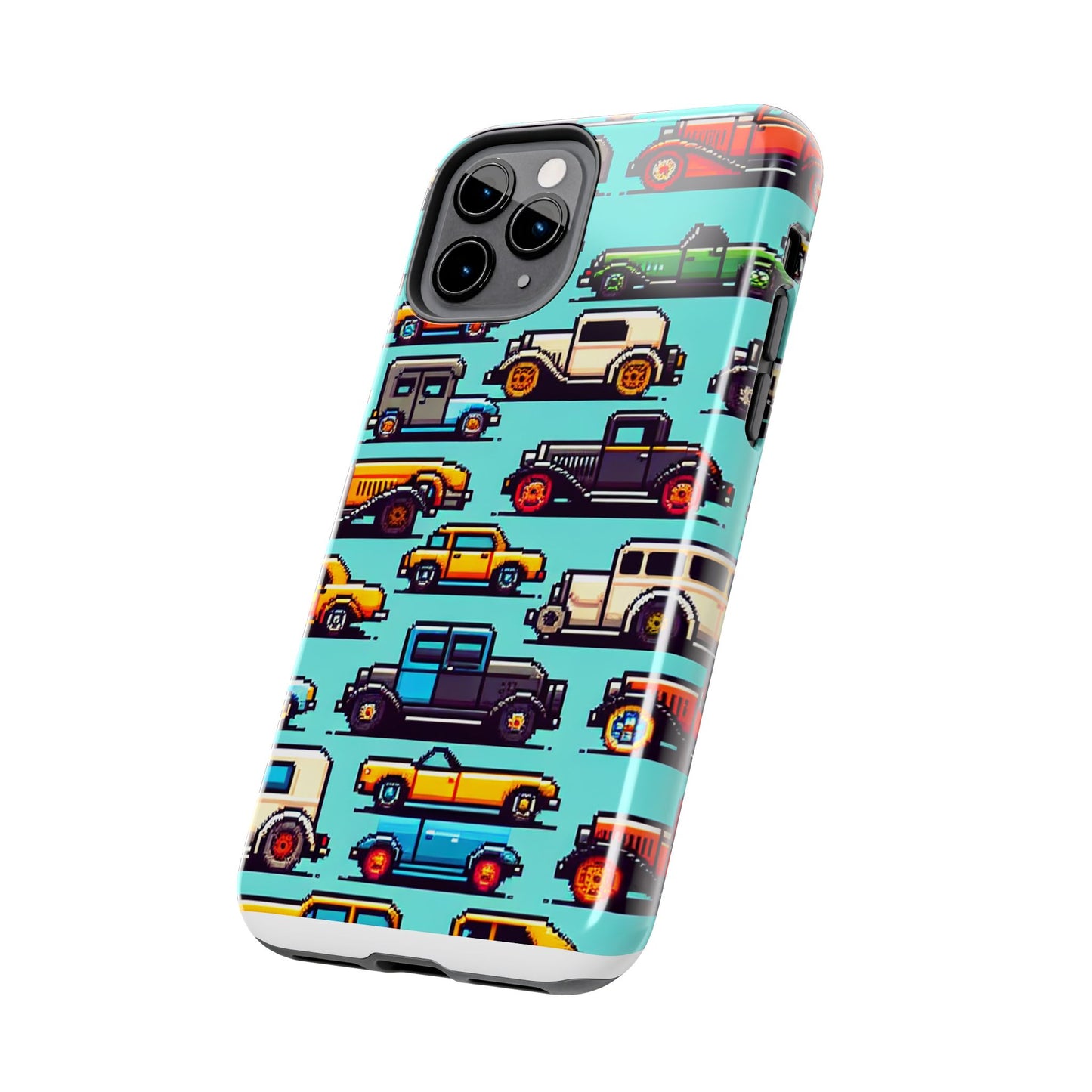 Retro Car Pixel Art Tough Phone Case - Durable & Stylish Protection - for iPhone