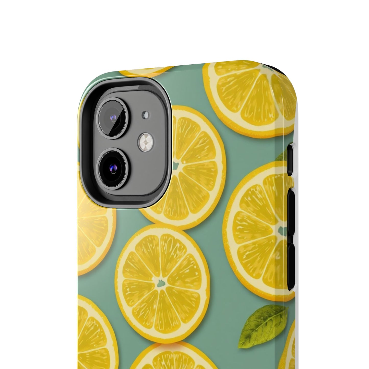 Tough Lemon Pattern Phone Case - Vibrant Citrus Design for Summer Vibes - for iPhone