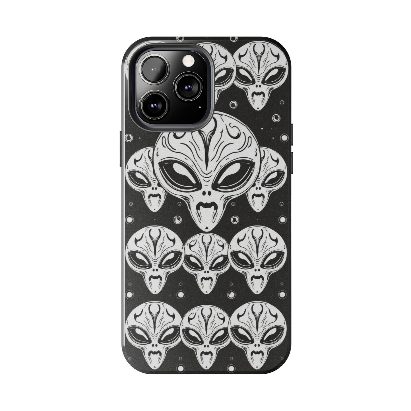 Alien Pattern Tough Phone Case - Durable Protection with Out-of-This-World Design