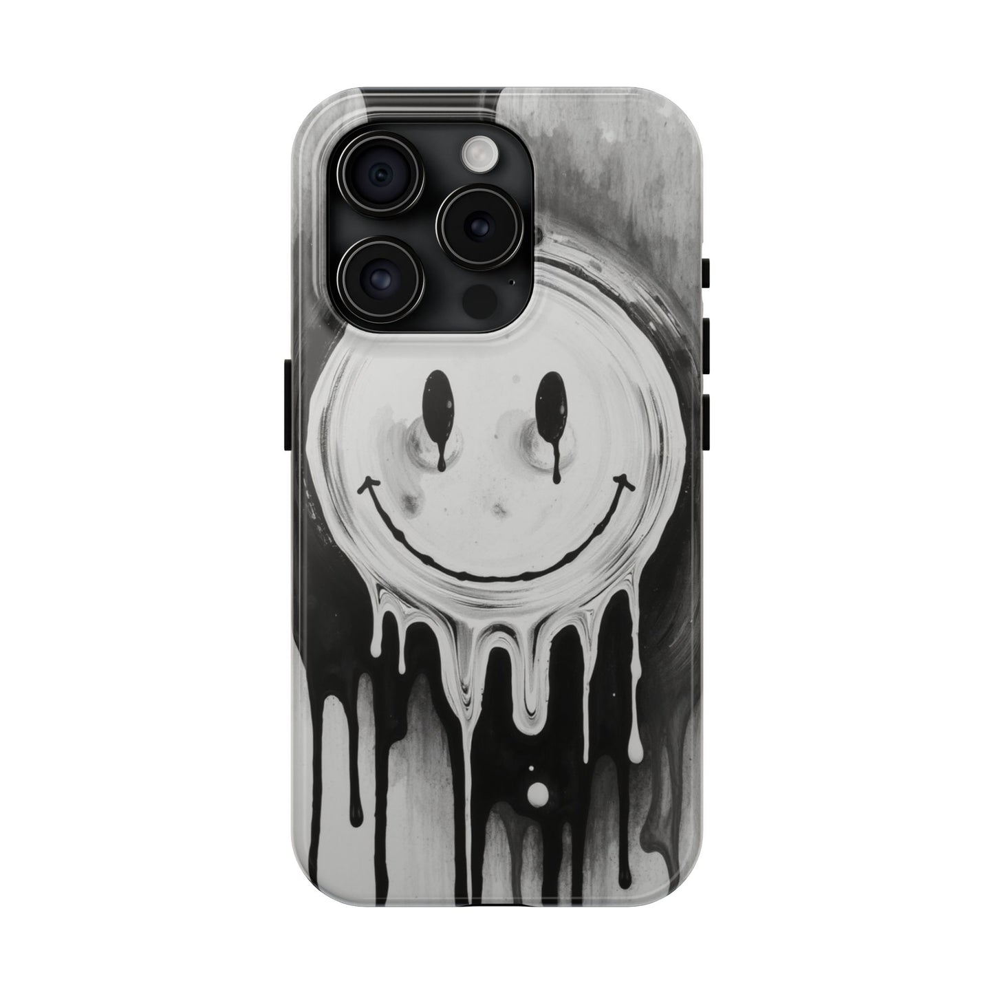 Dripping Smiley Tough Phone Case - Stylish & Durable Protection