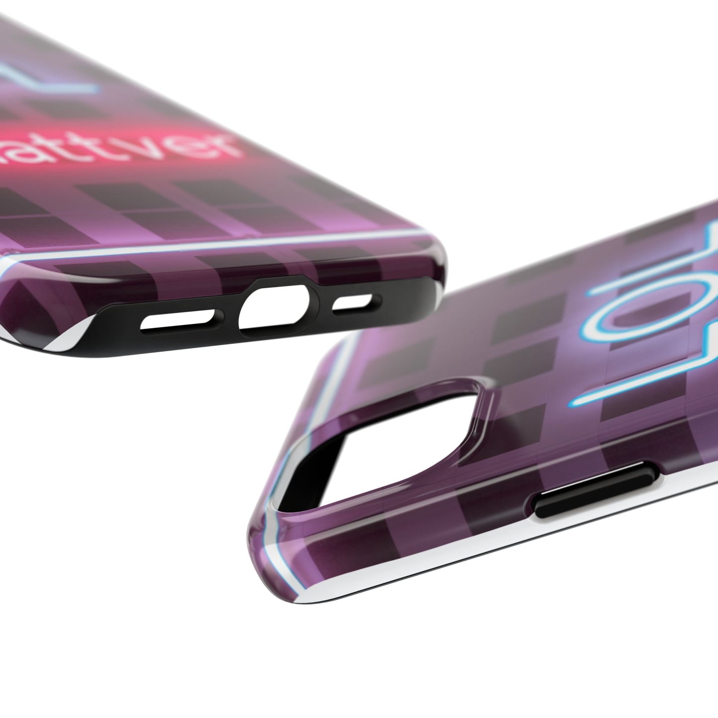 Neon Vibe Tough Phone Case - 'LOL Whatevr' Design for Trendsetters