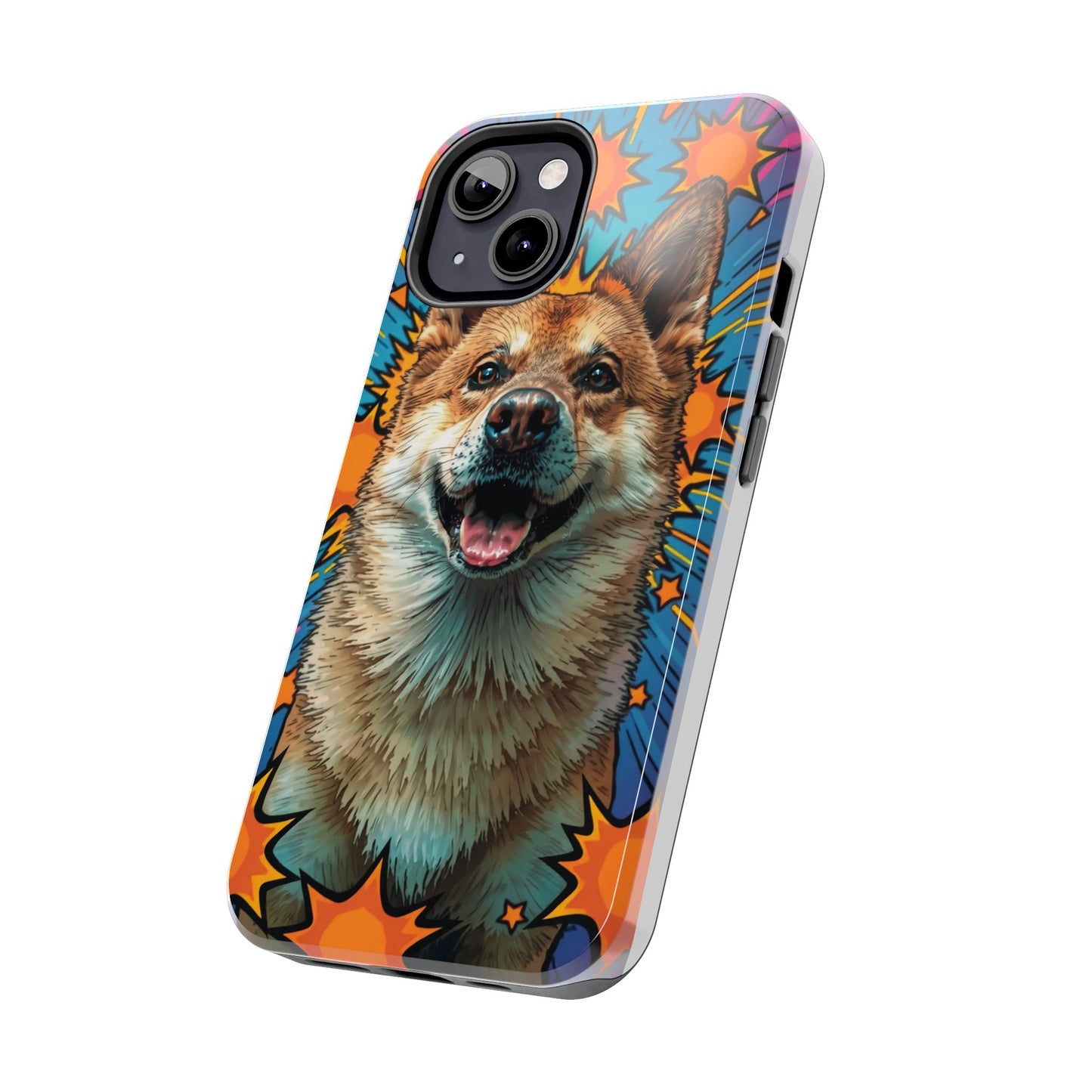 Vibrant Corgi Tough Phone Case - Fun Design for Pet Lovers