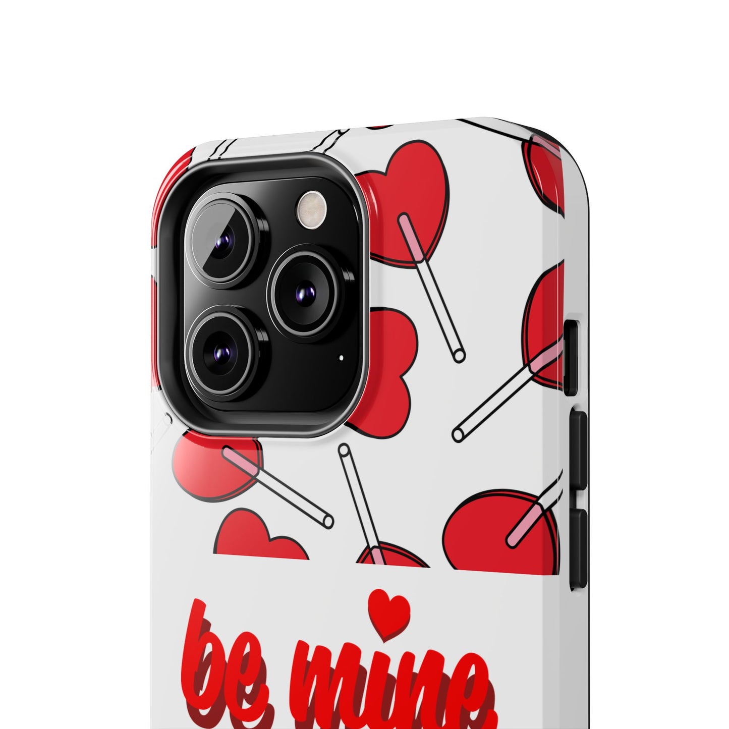 Be Mine Heart Pattern Tough Phone Case - Love Gift - for iPhone