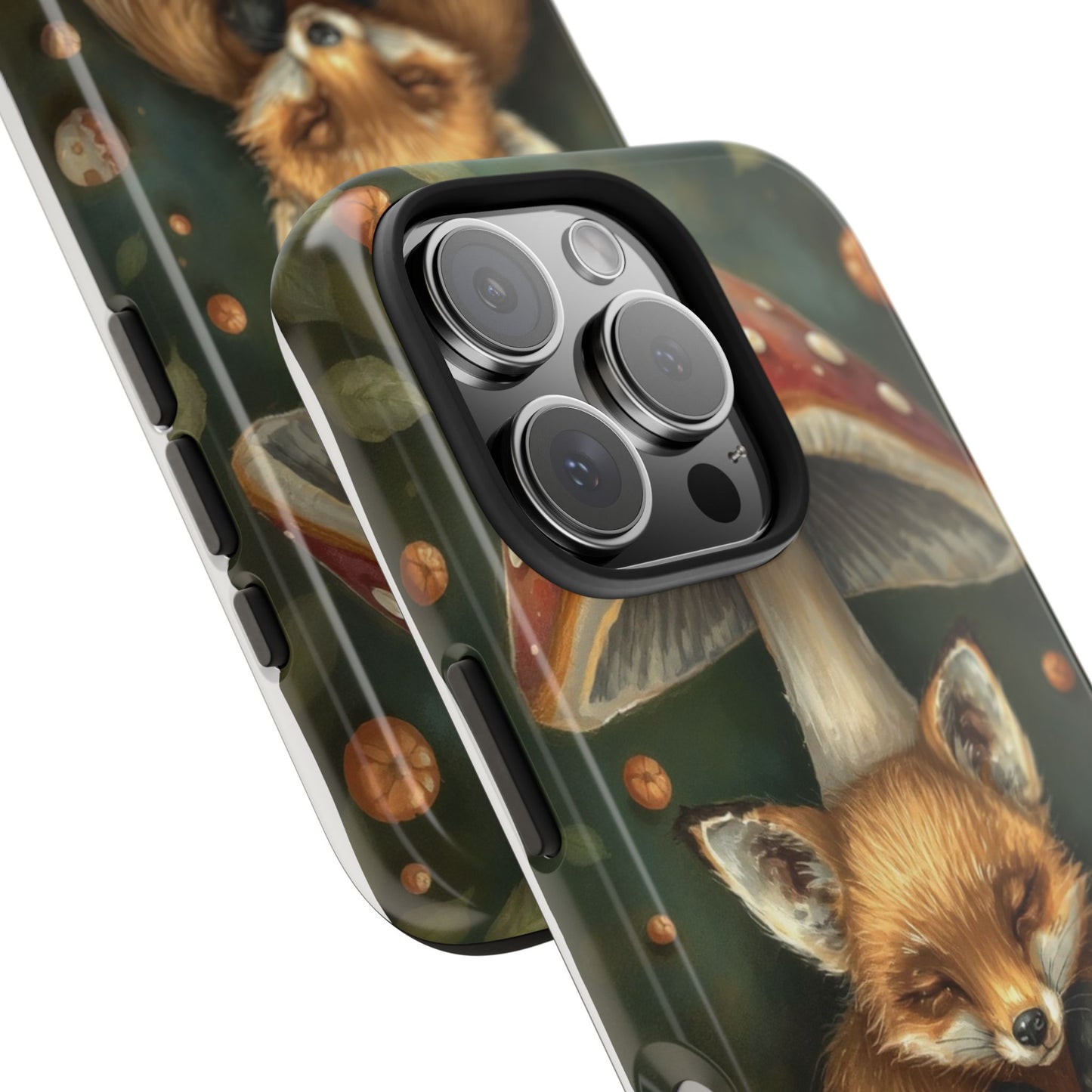 Cute Fox & Mushroom Phone Case - Tough Protective Cover