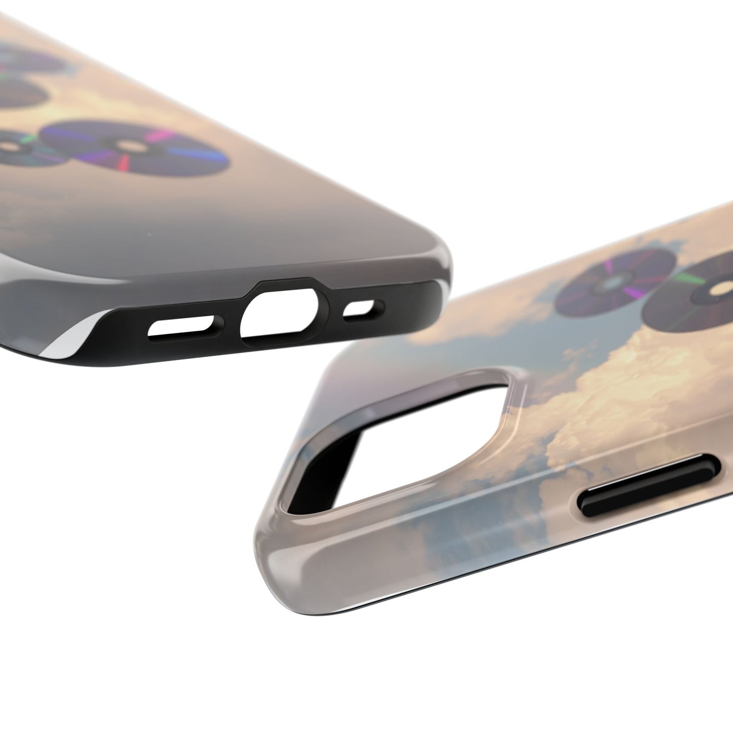 Vibrant Cloud CD Tough Phone Case - Durable and Stylish