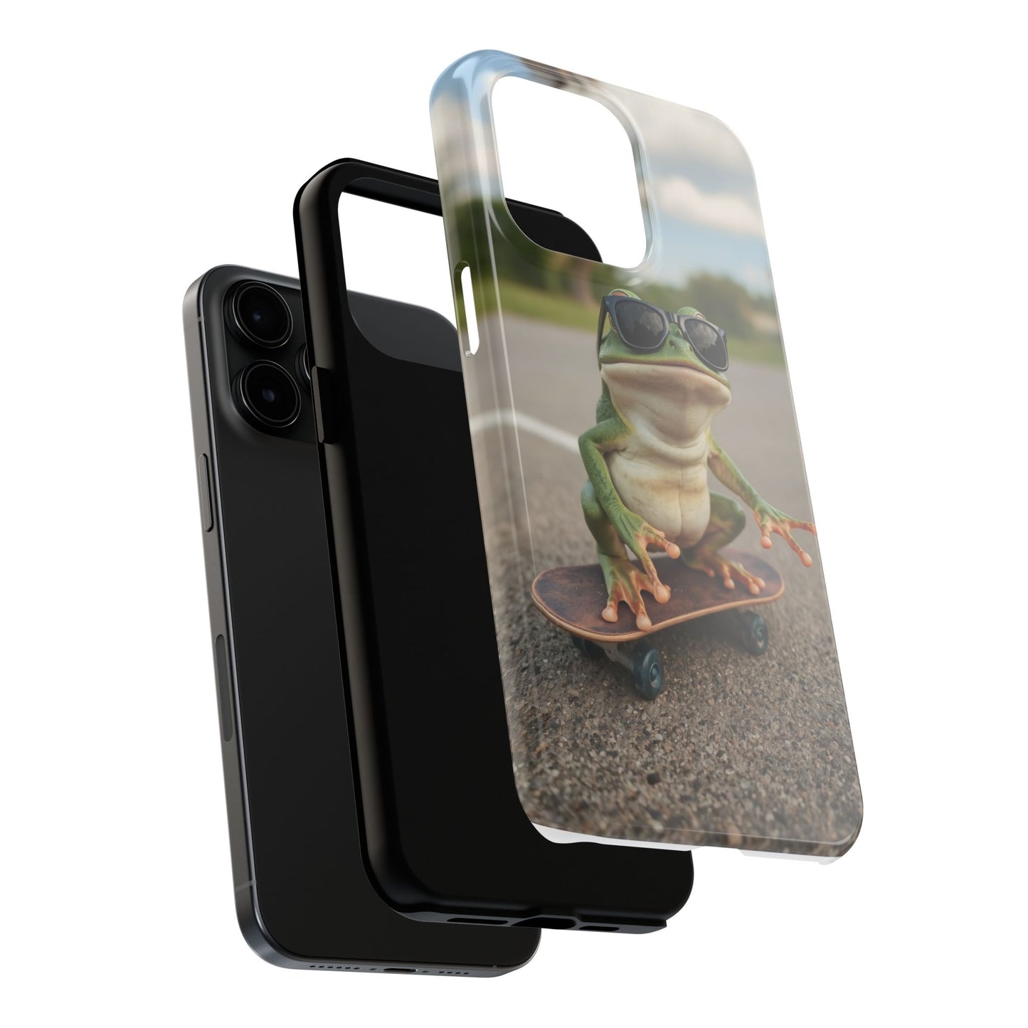 Cool Frog Skateboard Phone Case - Tough and Stylish Protection