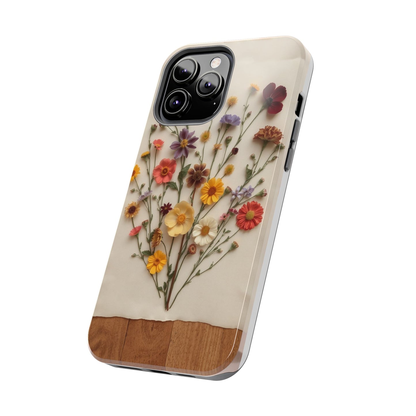 Floral Tough Phone Case - Durable Protection with Nature-Inspired Design